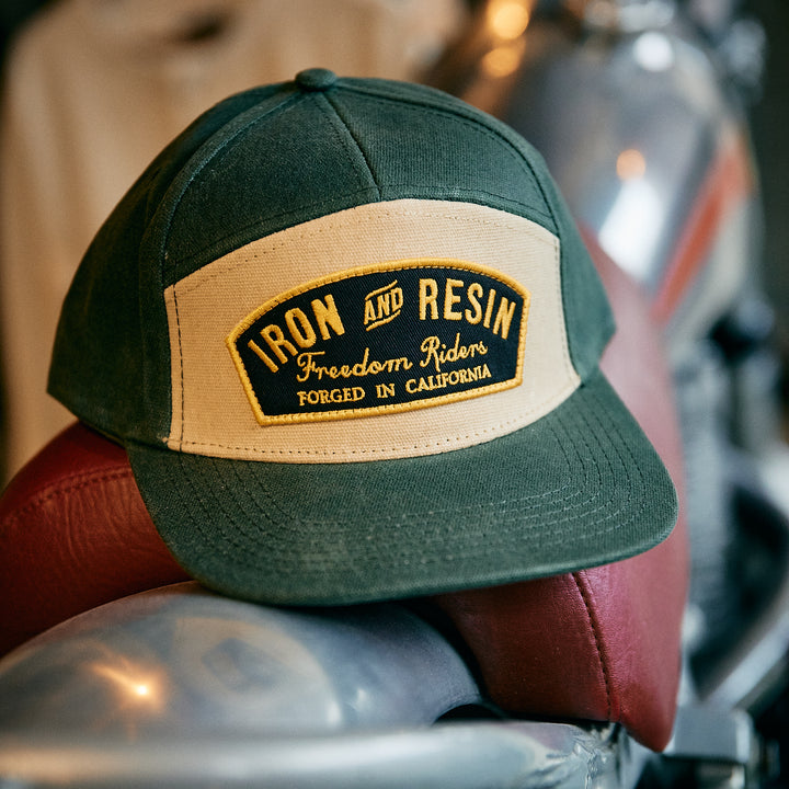 Iron & Resin - Waxed Canvas Trapper Cap - Green