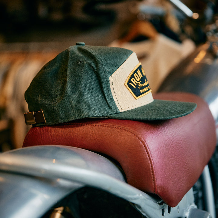 Iron & Resin - Waxed Canvas Trapper Cap - Green