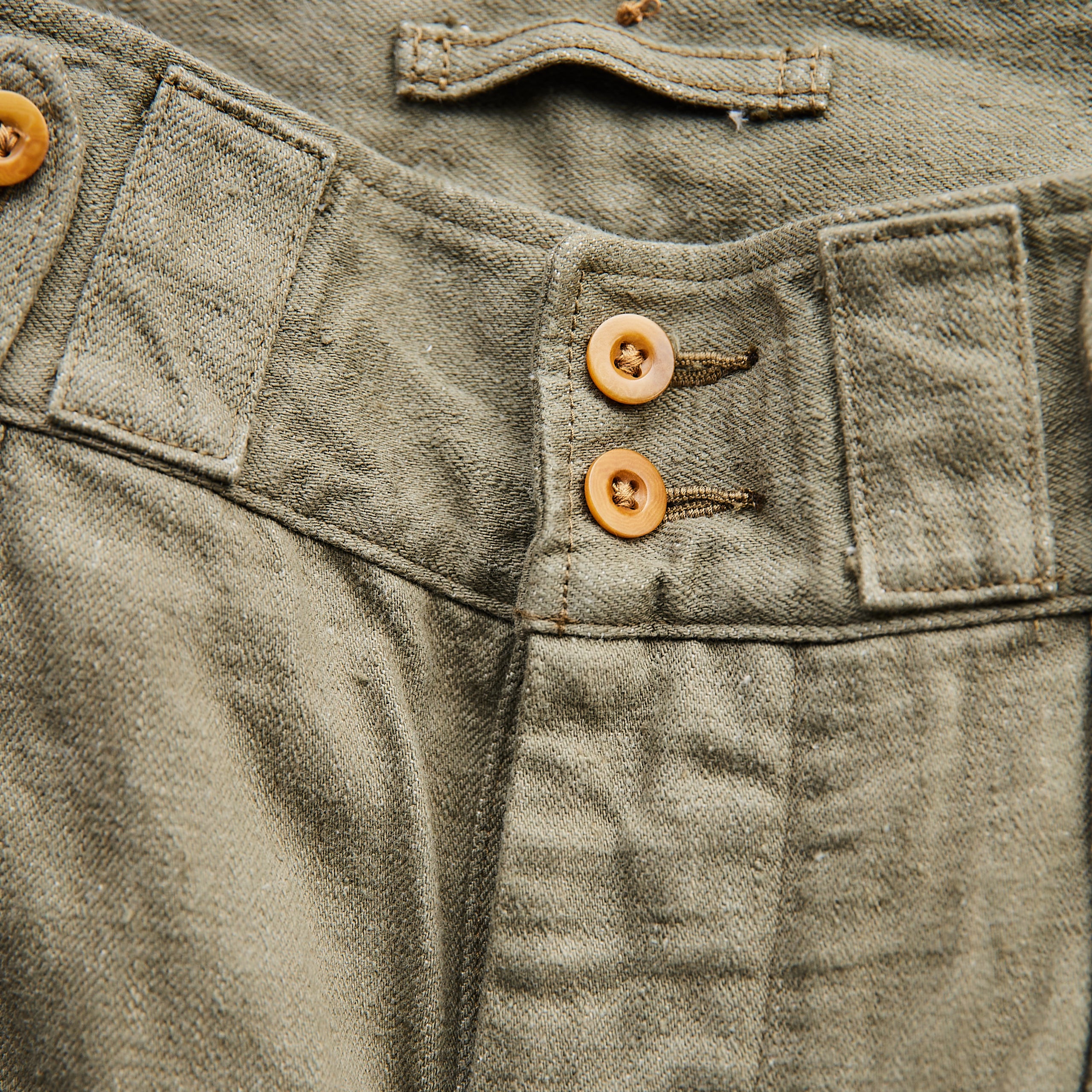 Nigel Cabourn - BRITISH ARMY PANT LOOSE DENIM GREEN – Jake's Apparel