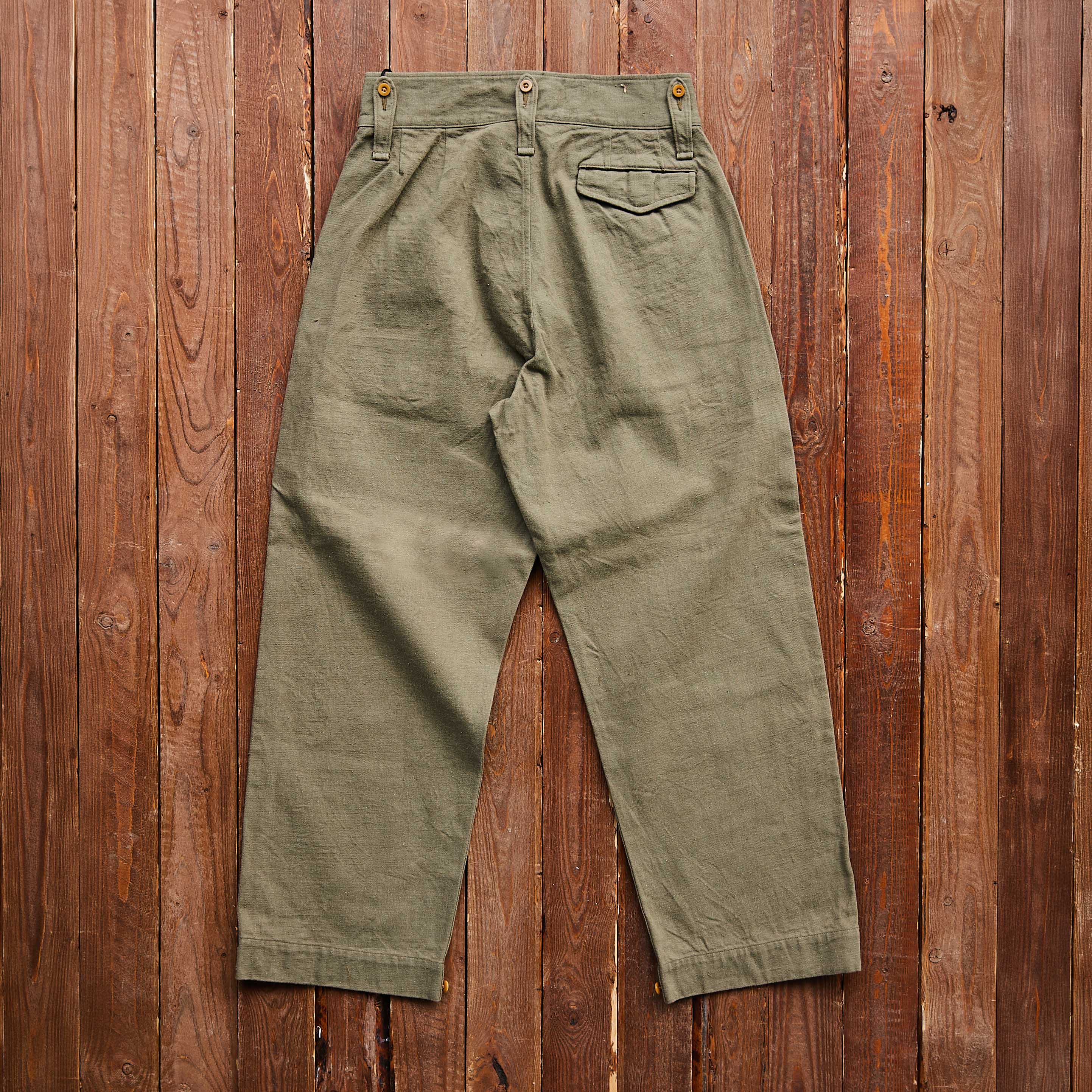 Nigel Cabourn - BRITISH ARMY PANT LOOSE DENIM GREEN – Jake's Apparel