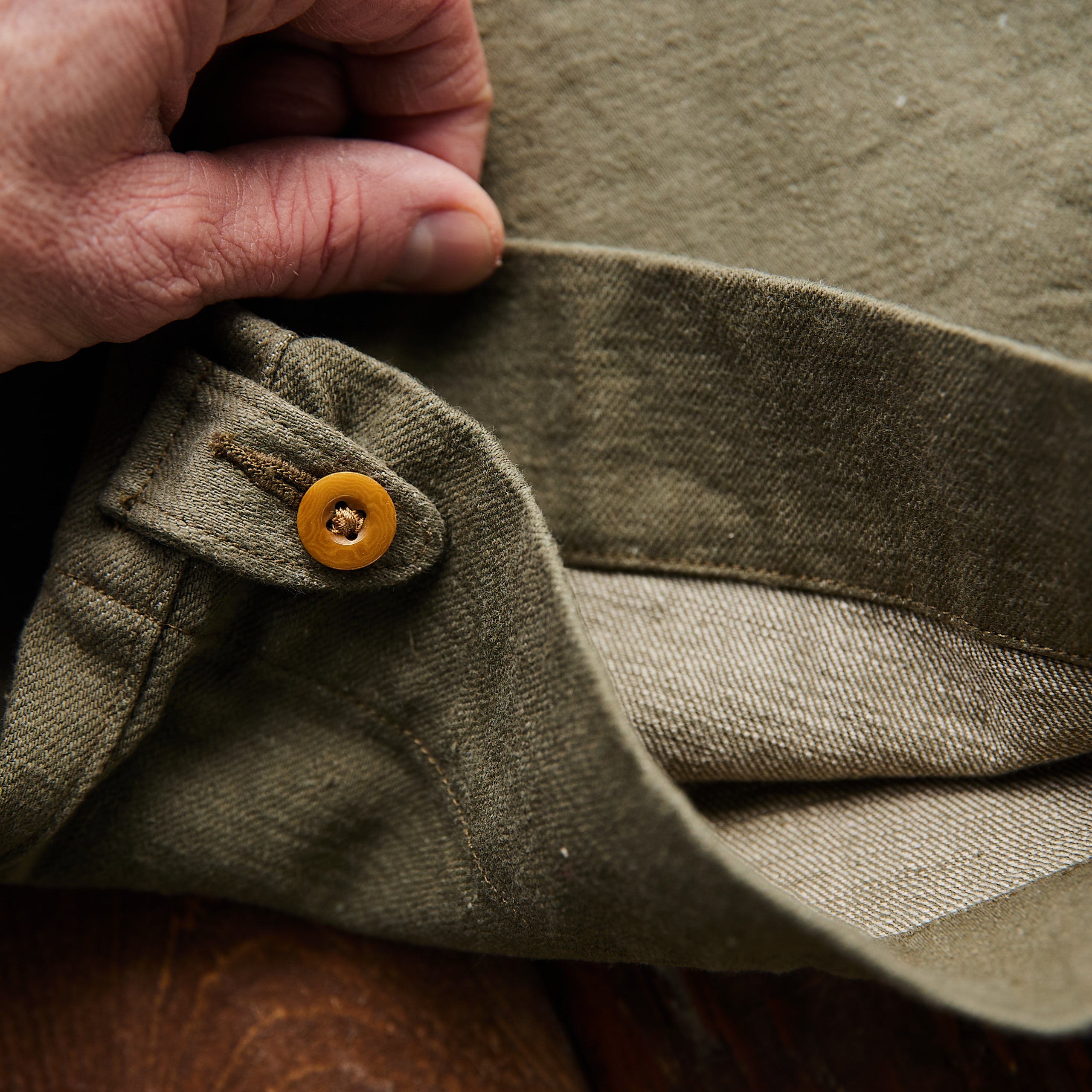 Nigel Cabourn - BRITISH ARMY PANT LOOSE DENIM GREEN