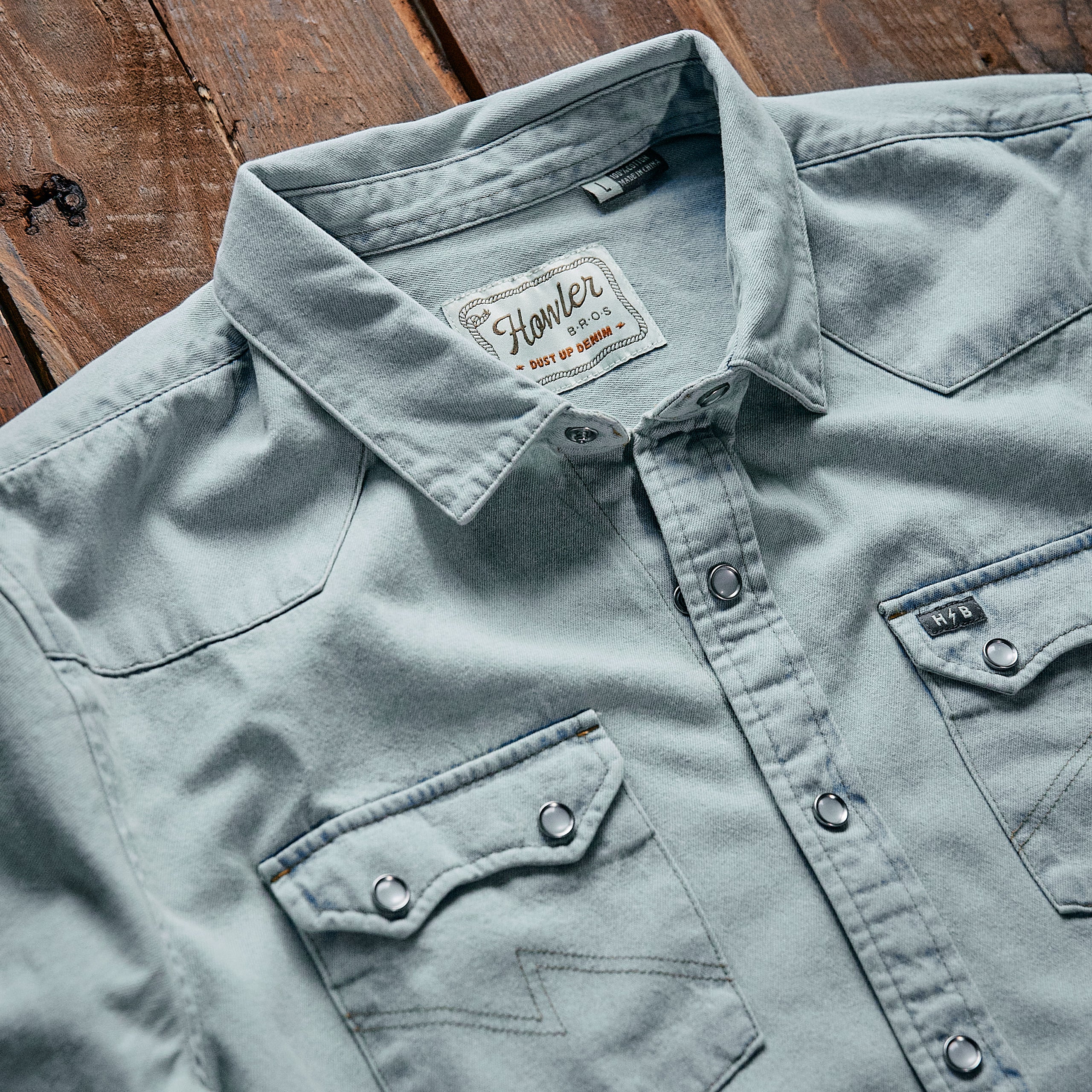 Howler Brothers - Dust Up Denim Snapshirt