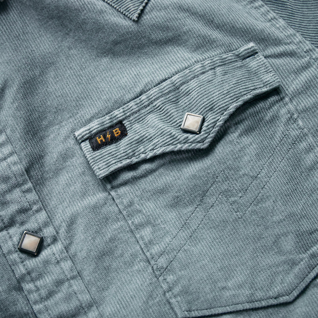 Howler Brothers - Banning Corduroy shirt - Iron Blue