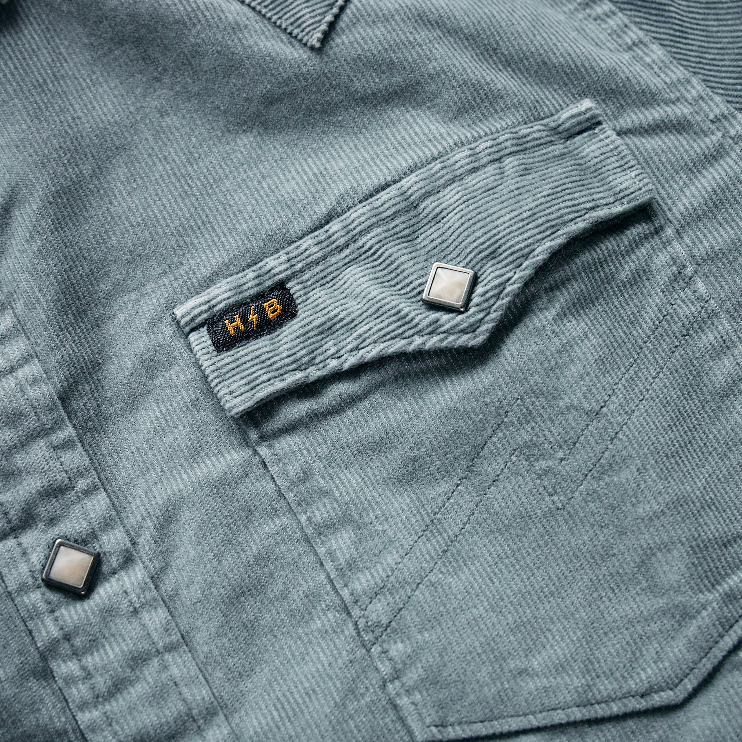 Howler Brothers - Banning Corduroy shirt - Iron Blue