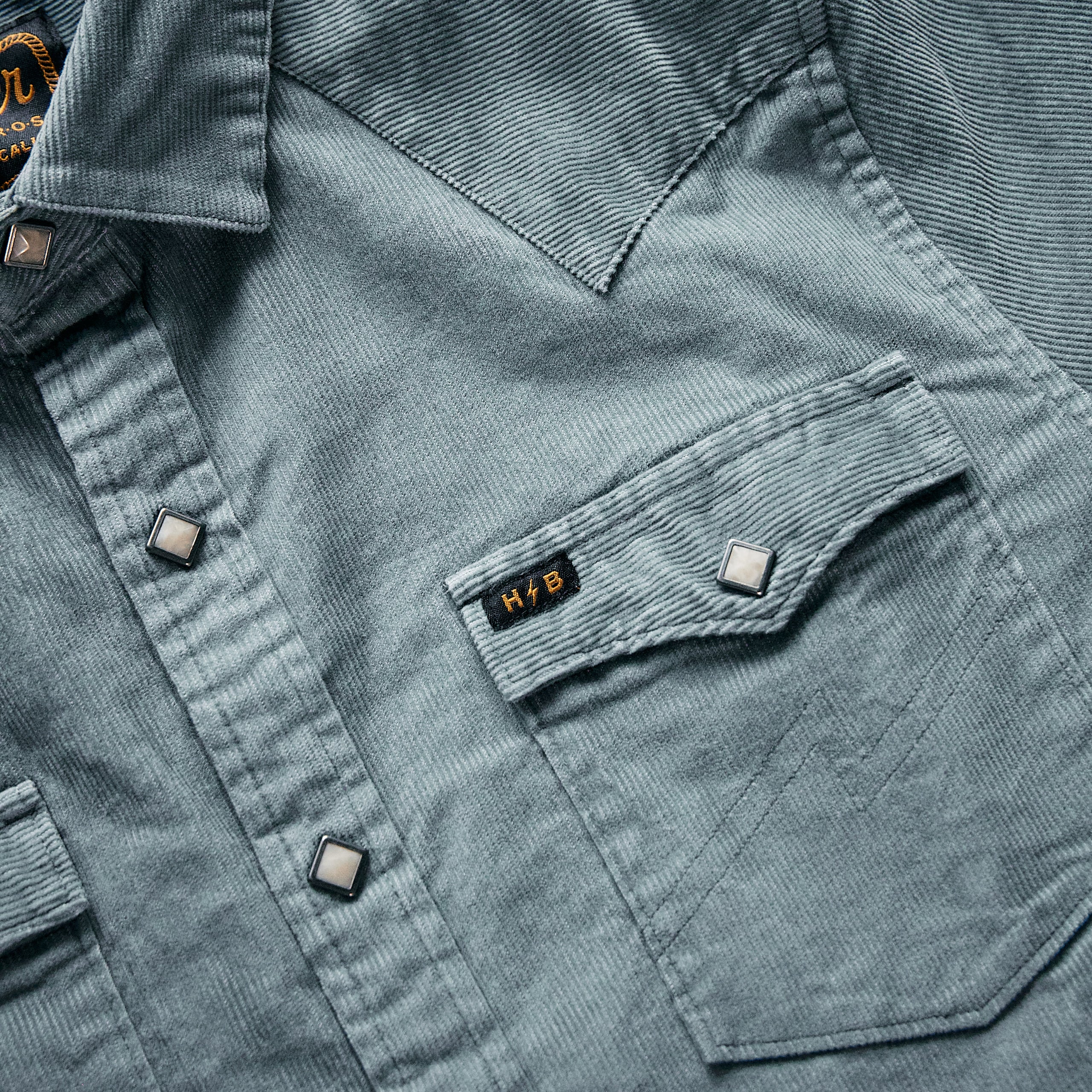 Howler Brothers - Banning Corduroy shirt - Iron Blue