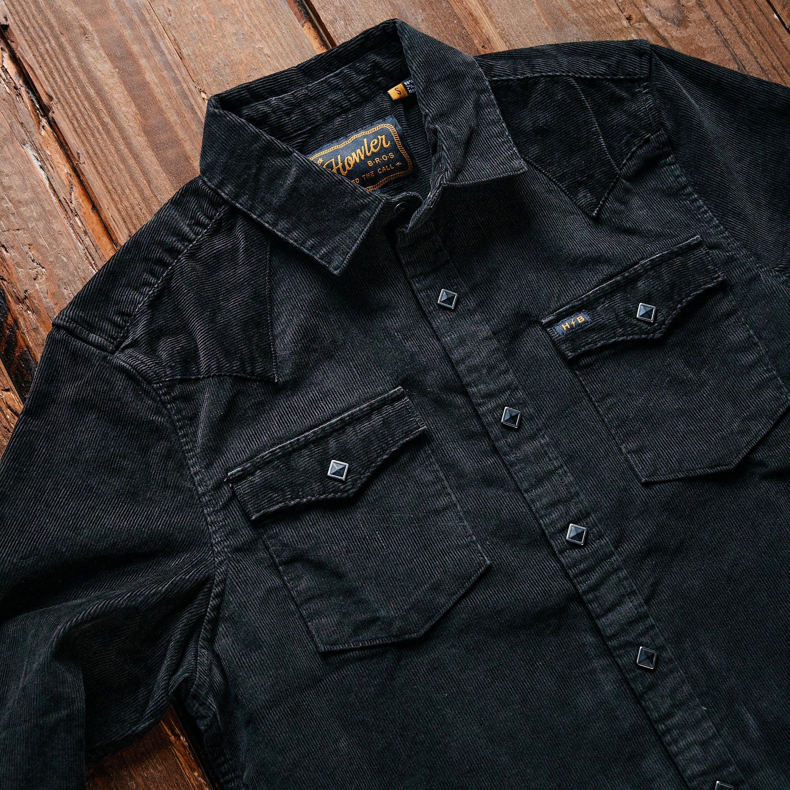 Howler Brothers - Banning Corduroy shirt - Sort