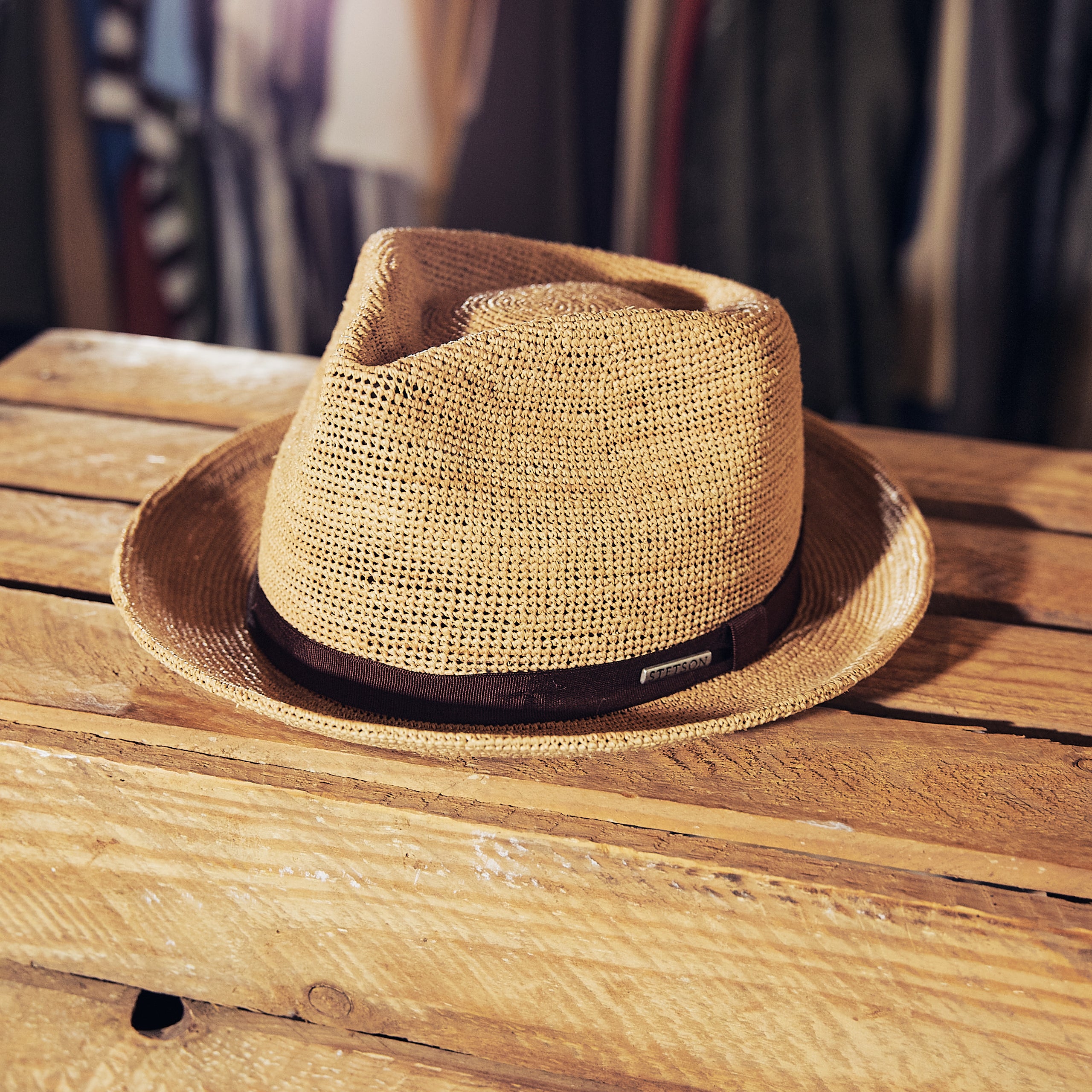 Stetson - Fedora Raffia Crochet