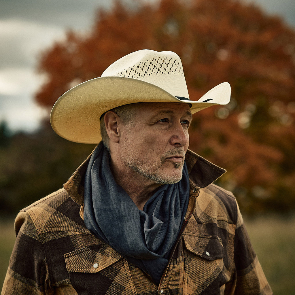 Stetson - Halstørklælde - Scarf Wool - grå