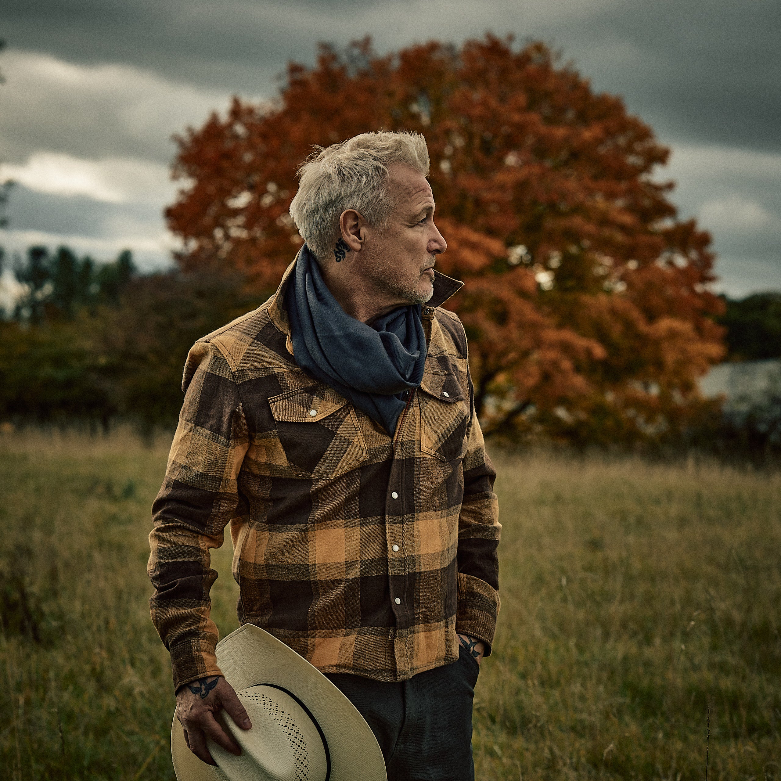 Stetson - Halstørklælde - Scarf Wool - grå