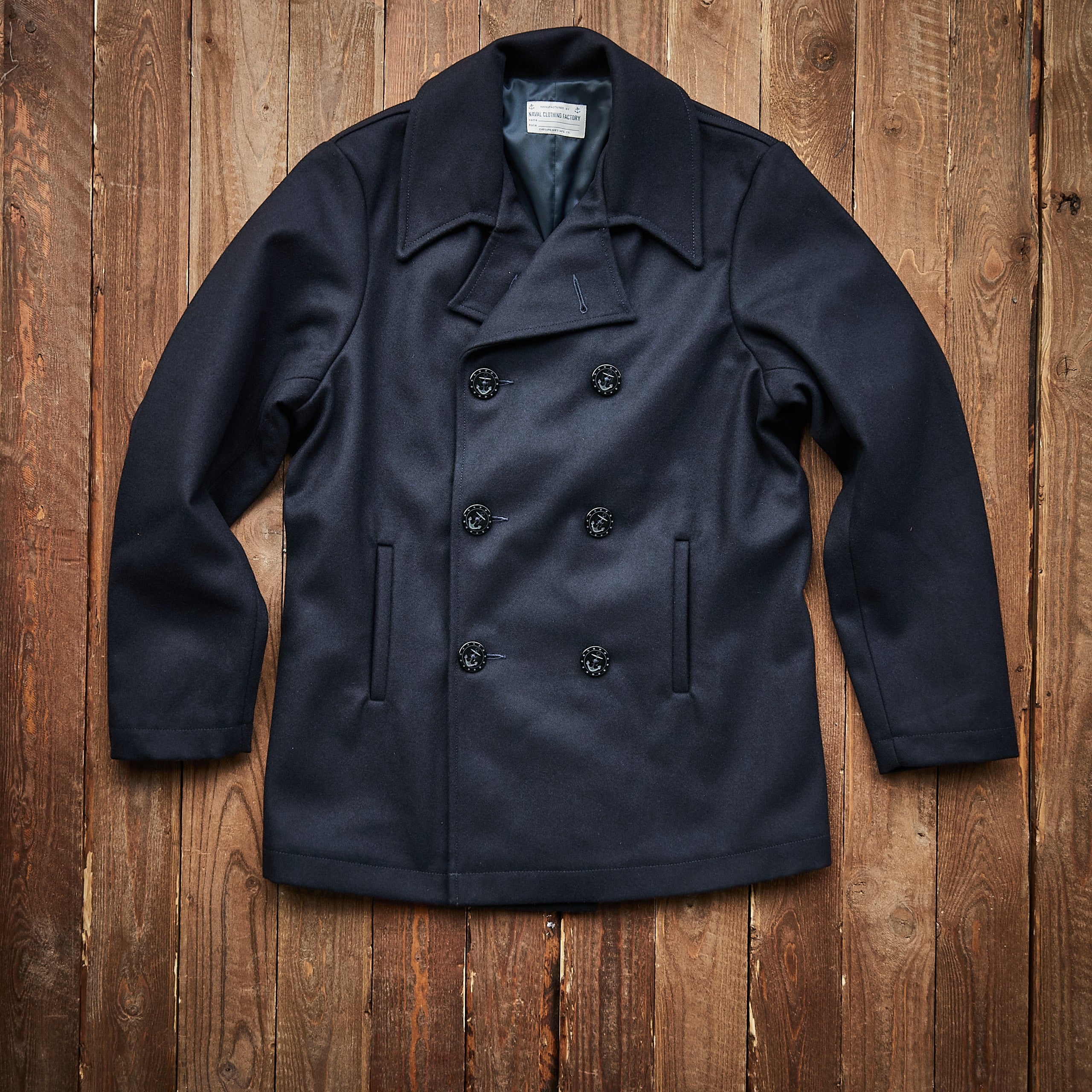 Chesapeakes - Wool Peacoat - Navy blue – Jake's Apparel