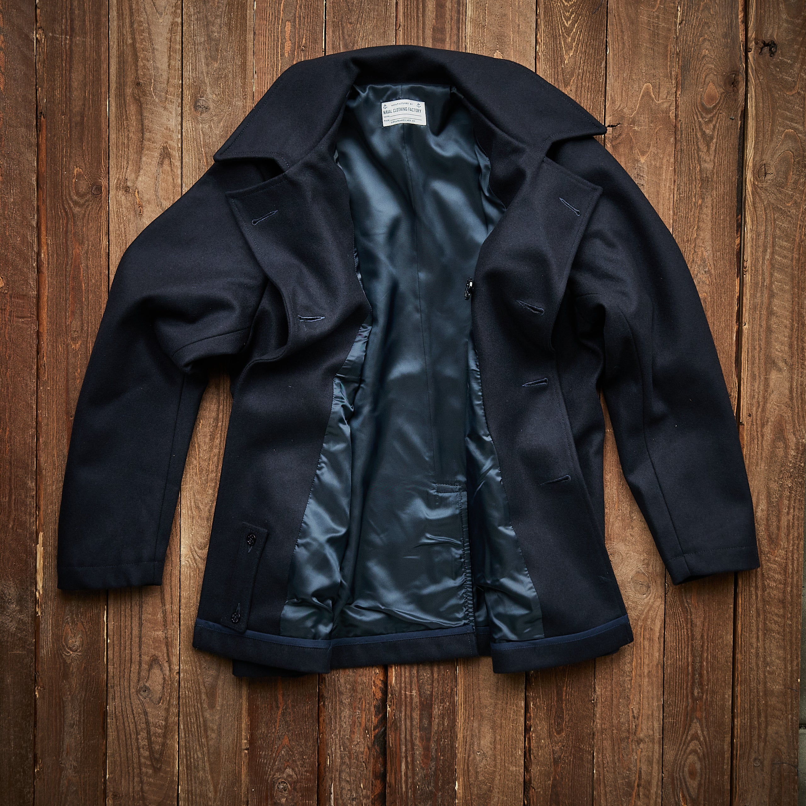 Chesapeakes - Wool Peacoat - Navy blue – Jake's Apparel