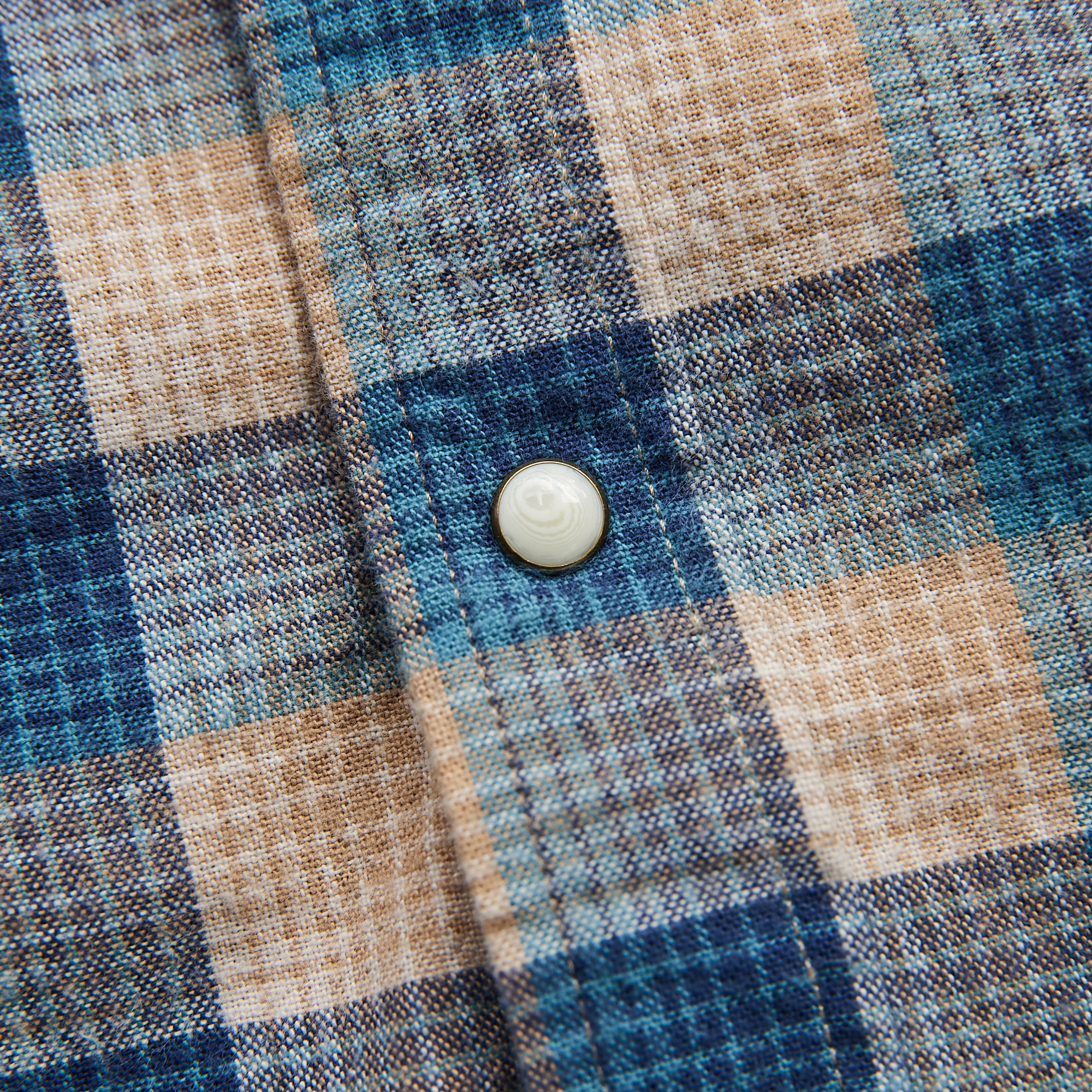 Pendleton - WYATT SHIRT - Brown/Blue