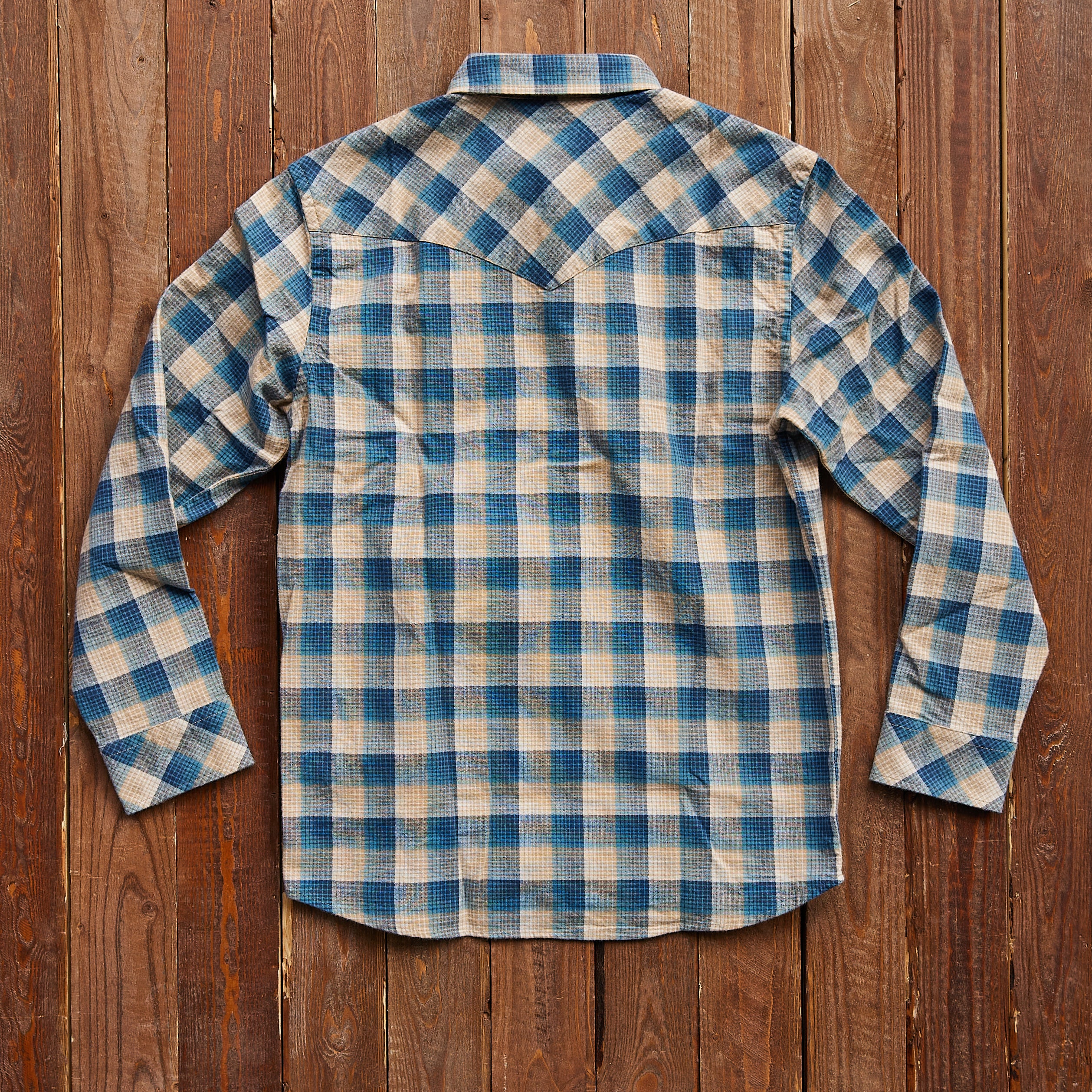 Pendleton - WYATT SHIRT - Brown/Blue