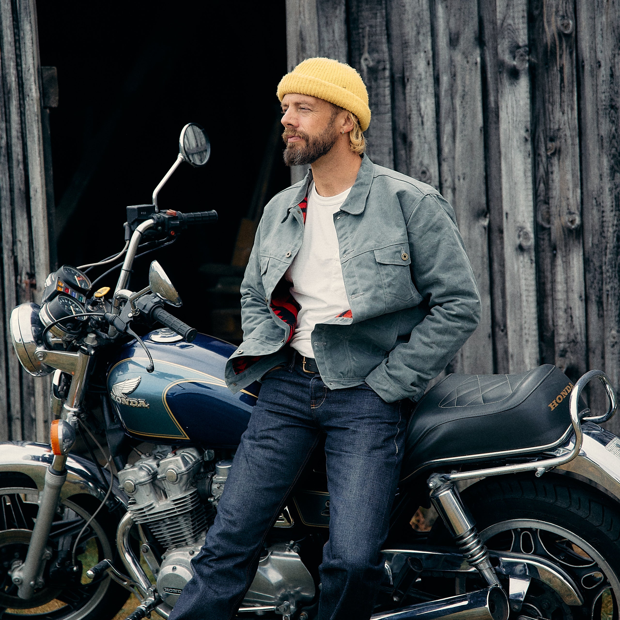 Ginew - Legends Rider - Charcoal + Pendleton