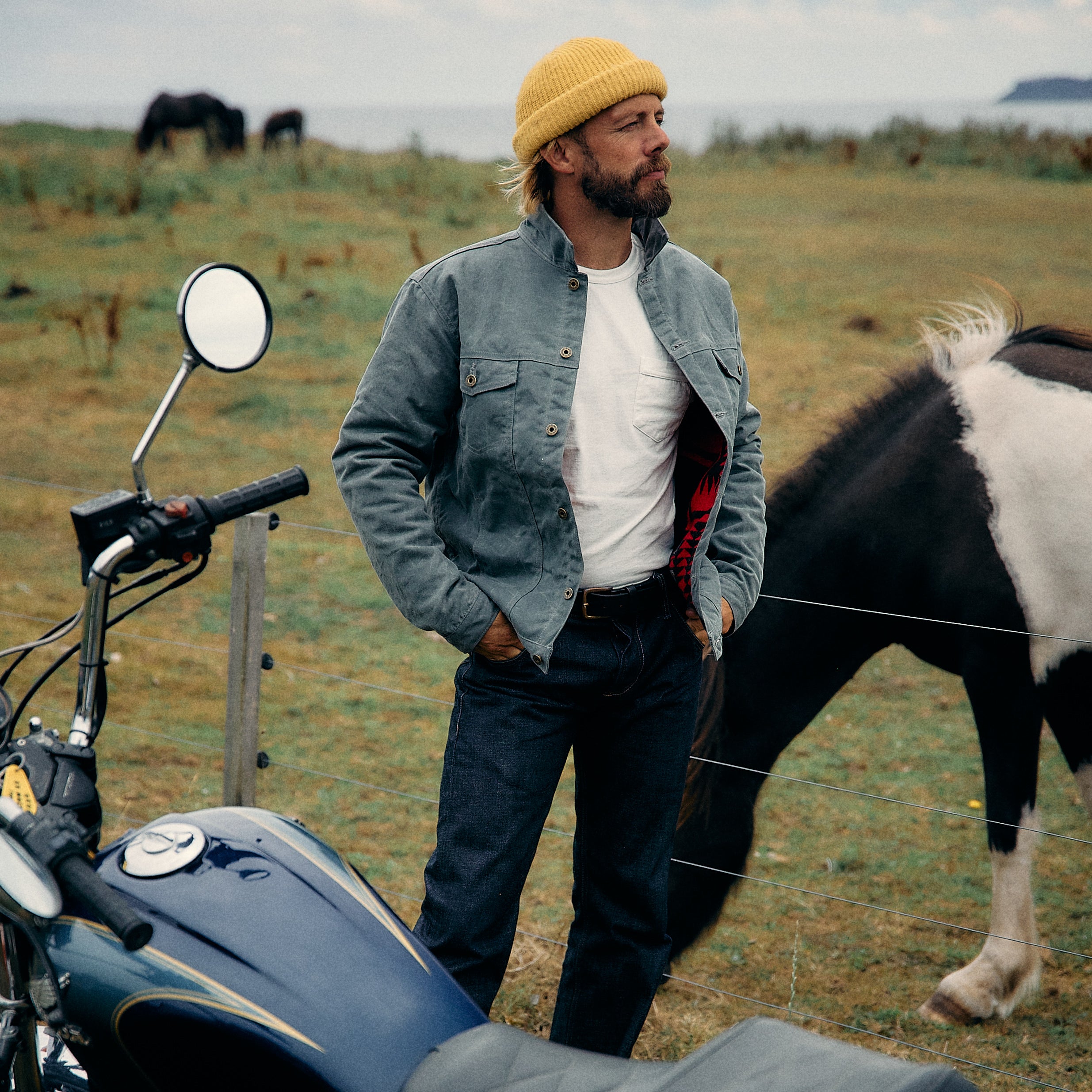 Ginew - Legends Rider - Charcoal + Pendleton