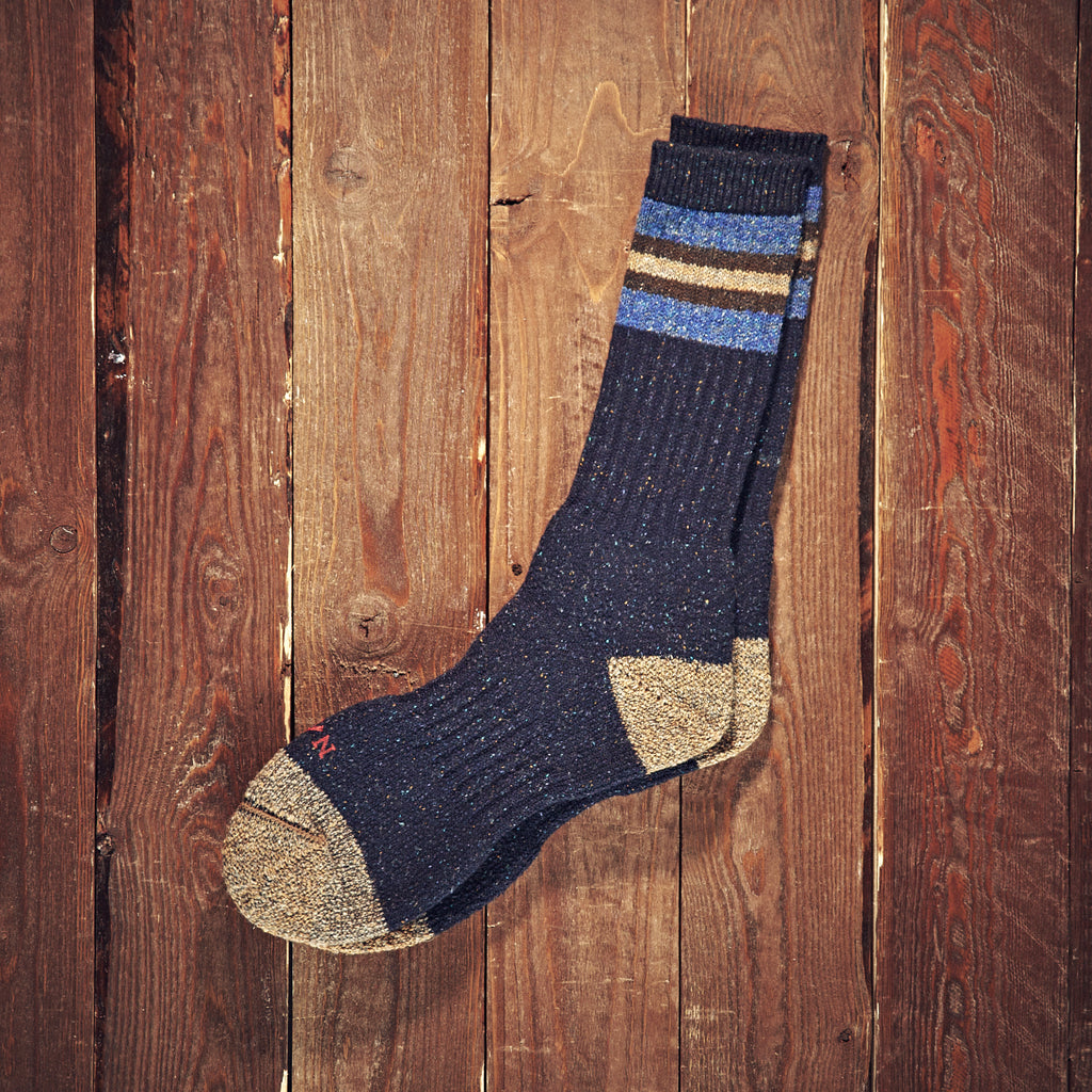 Nigel Cabourn - Sock - ULD/Bomuld/Silke - Blå