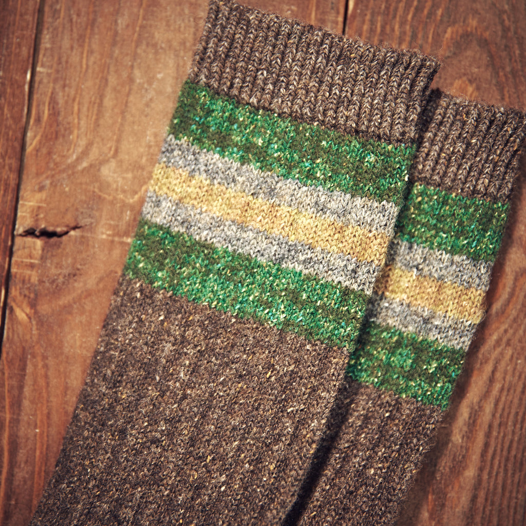 Nigel Cabourn - Sock - ULD/Bomuld/Silke - Grøn