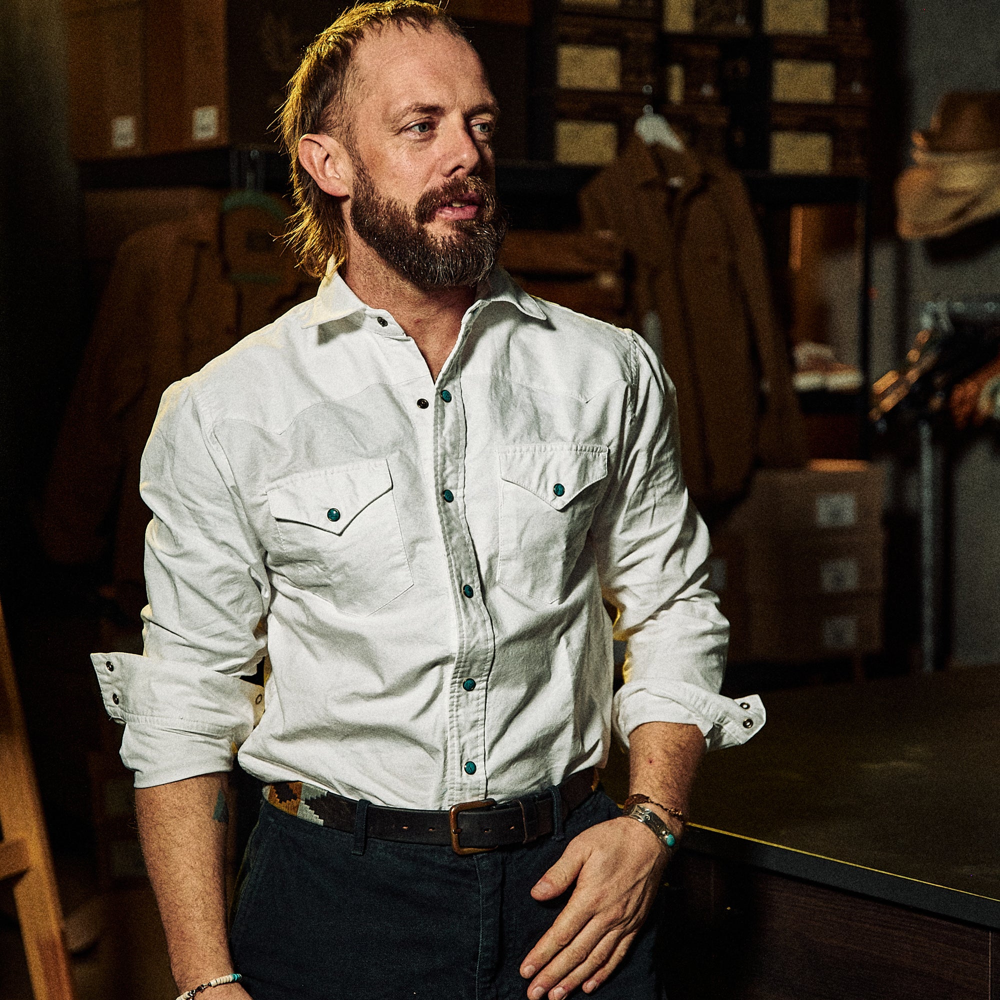 CHESAPEAKE'S - Western Ox Shirt - White