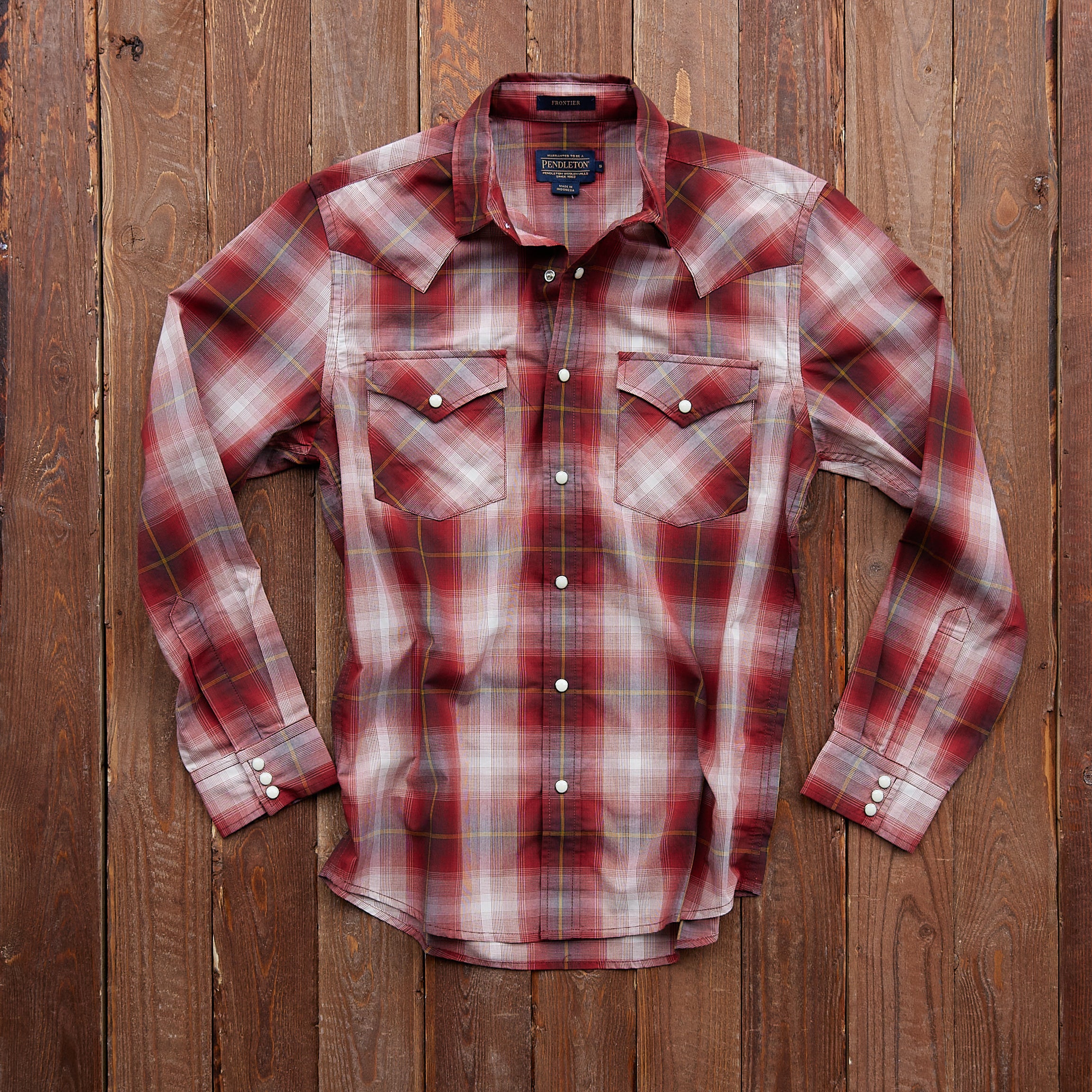 Pendleton - Frontier Shirt - Tan/Red