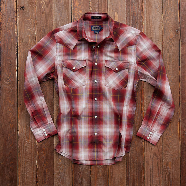 Pendleton - Frontier Shirt - Tan/Dark Red