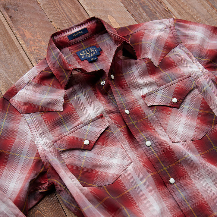 Pendleton - Frontier Shirt - Tan/Dark Red