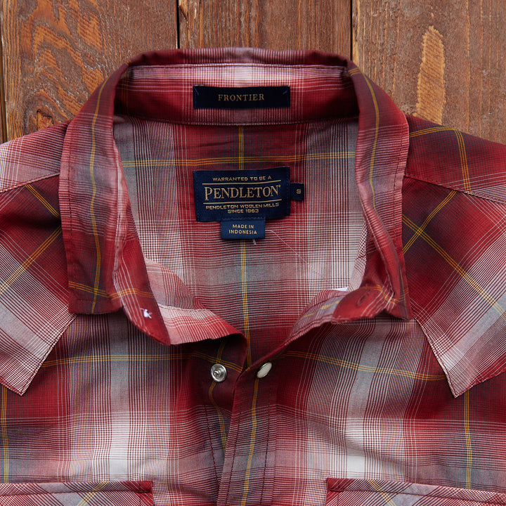 Pendleton - Frontier Shirt - Tan/Dark Red