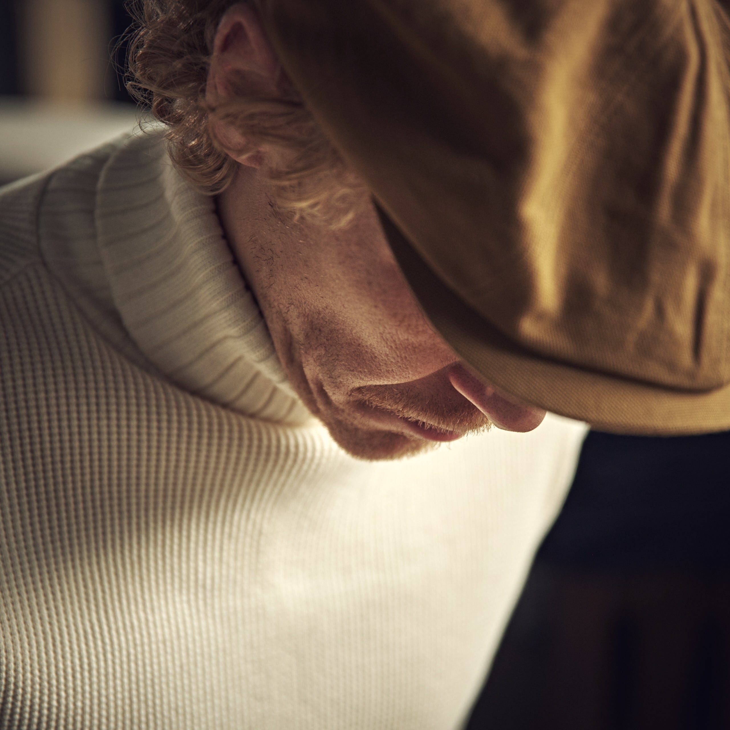 Nigel Cabourn - Rullekrave - Vaffel/Rullekrave - Råhvid