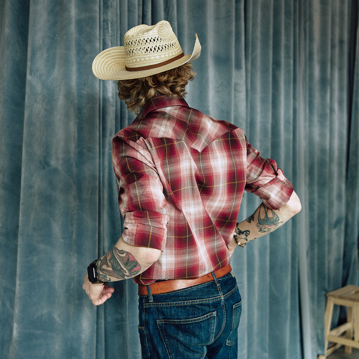 Pendleton - Frontier Shirt - Tan/Dark Red