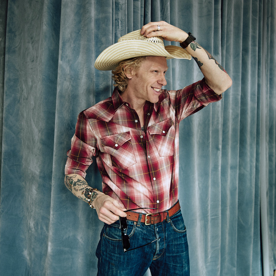 Pendleton - Frontier Shirt - Tan/Dark Red