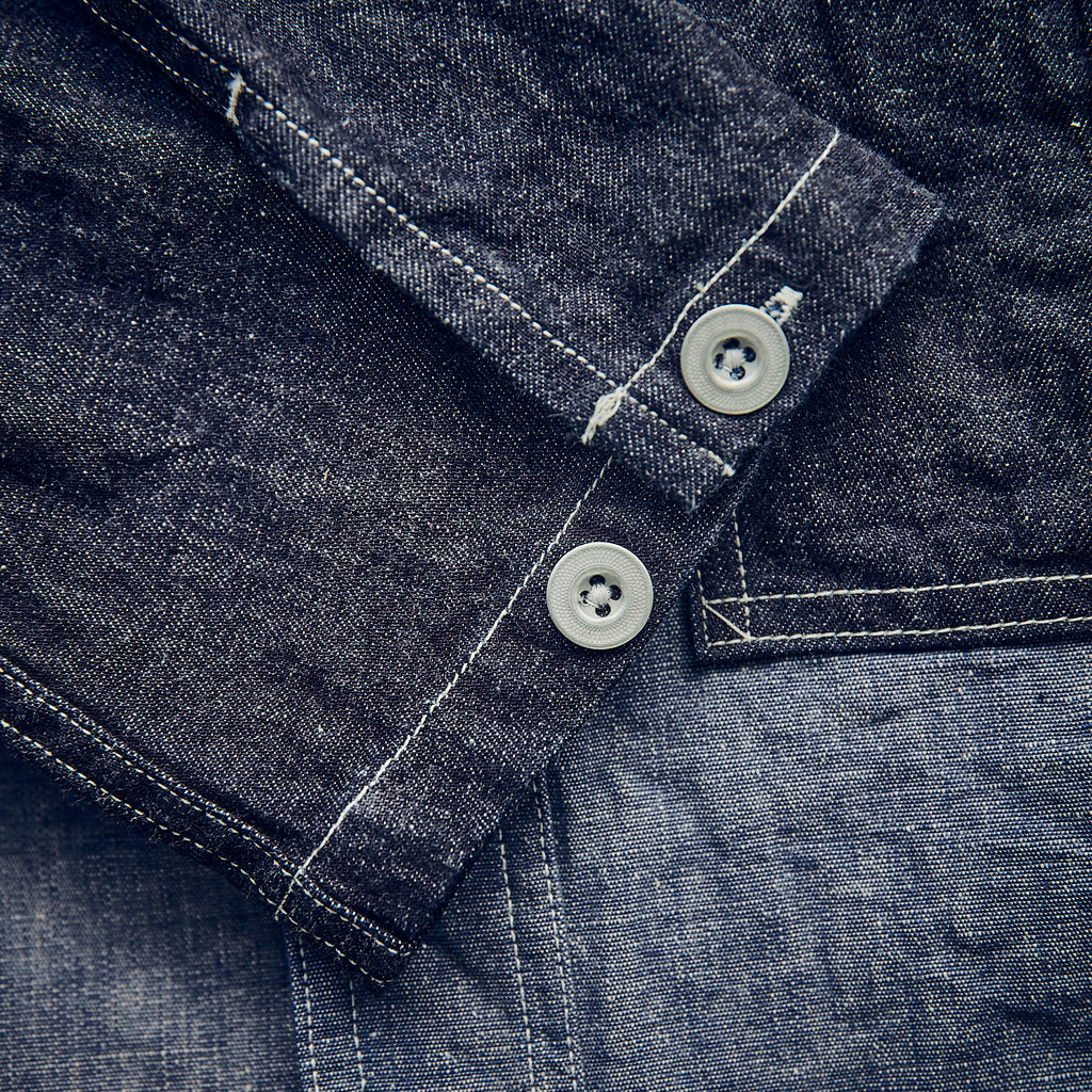 Nigel Cabourn - Utility Shirt Type 2 - Indigo two tone