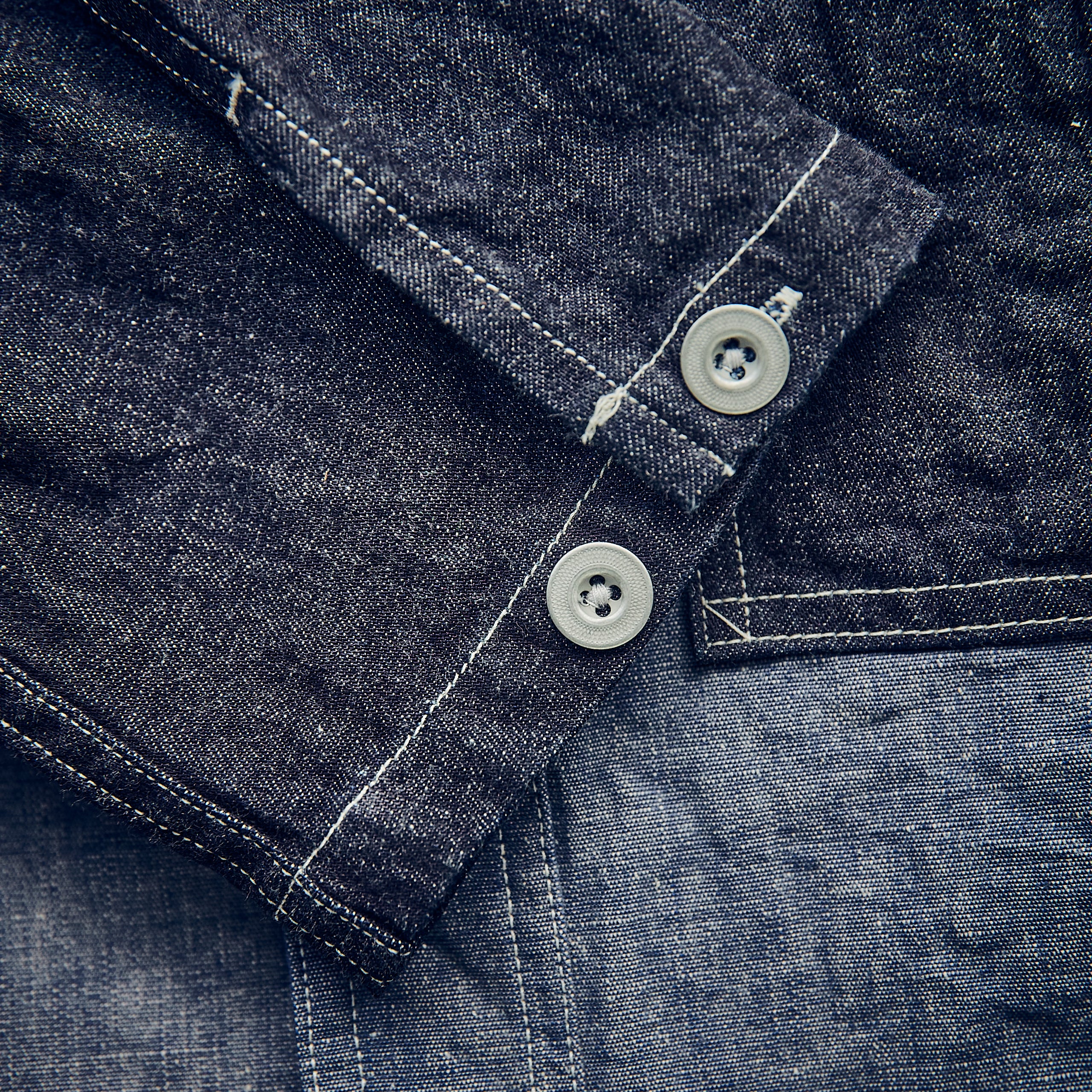 Nigel Cabourn - Utility Shirt Type 2 - Indigo two tone