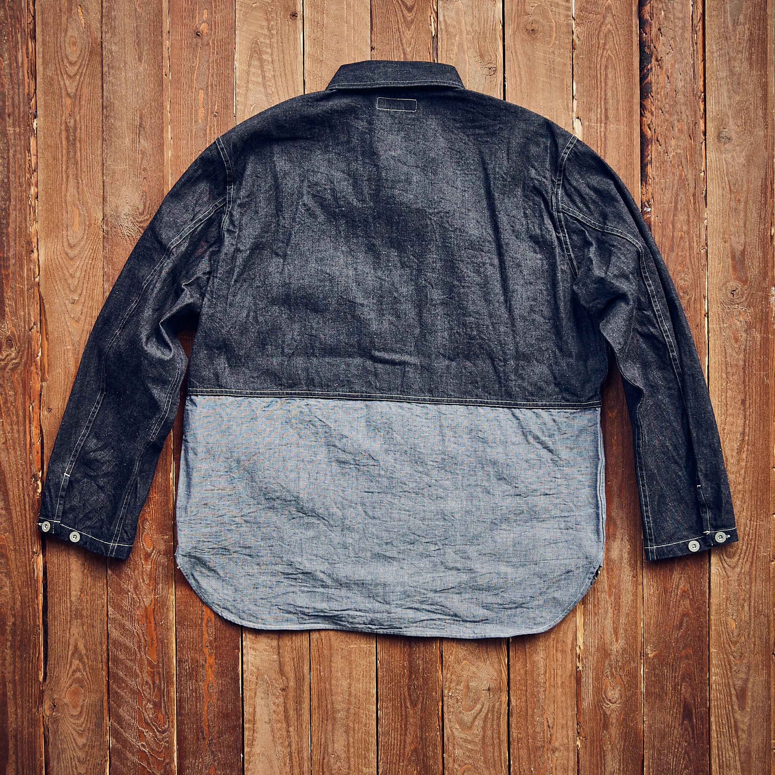 Nigel Cabourn - Utility Shirt Type 2 - Indigo Two-Tone – Jake's