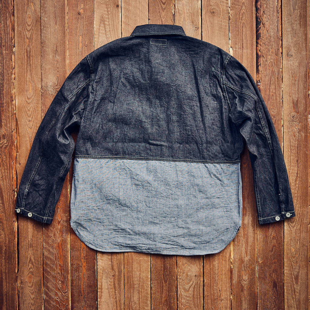 Nigel Cabourn - Utility Shirt Type 2 - Indigo two tone