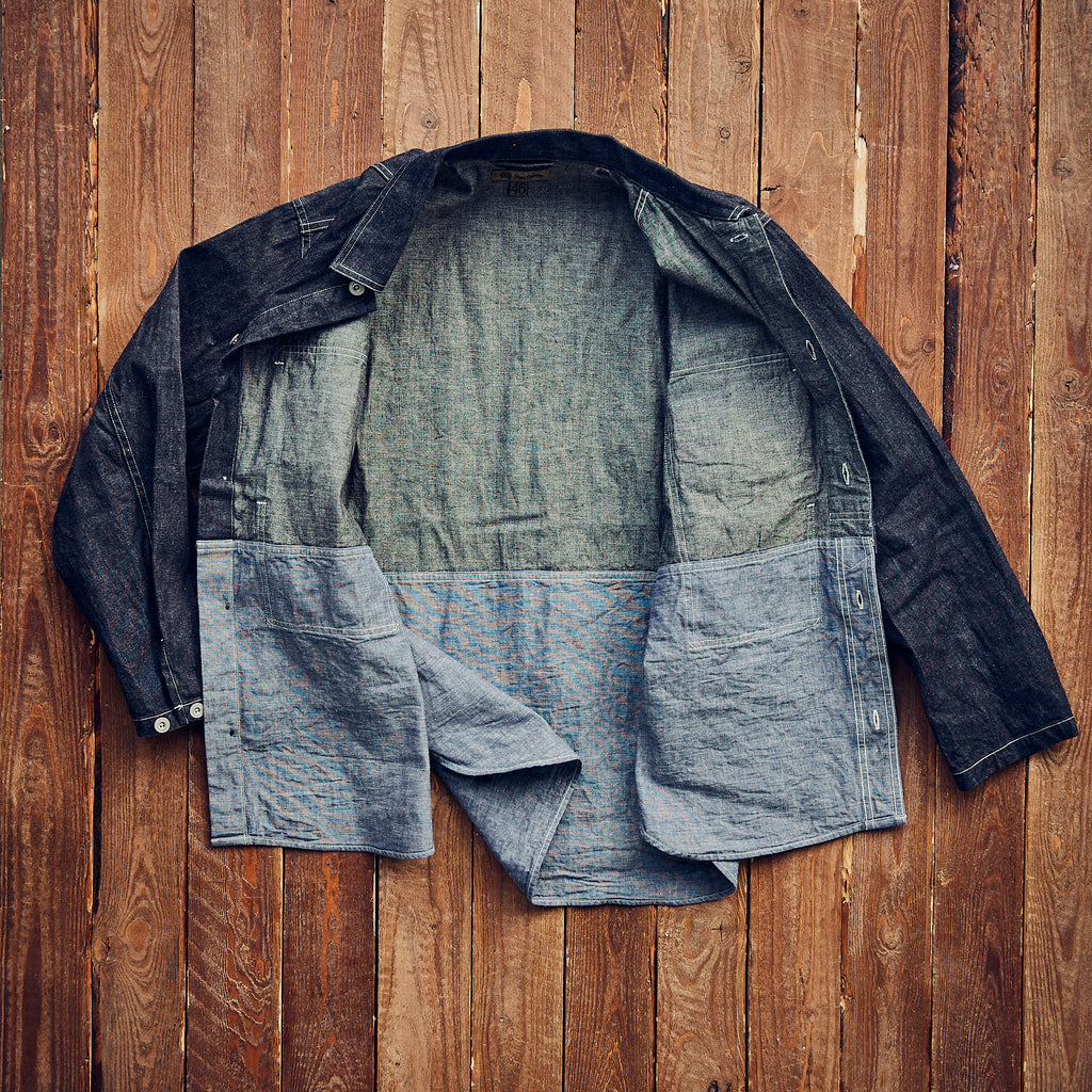 Nigel Cabourn - Utility Shirt Type 2 - Indigo two tone