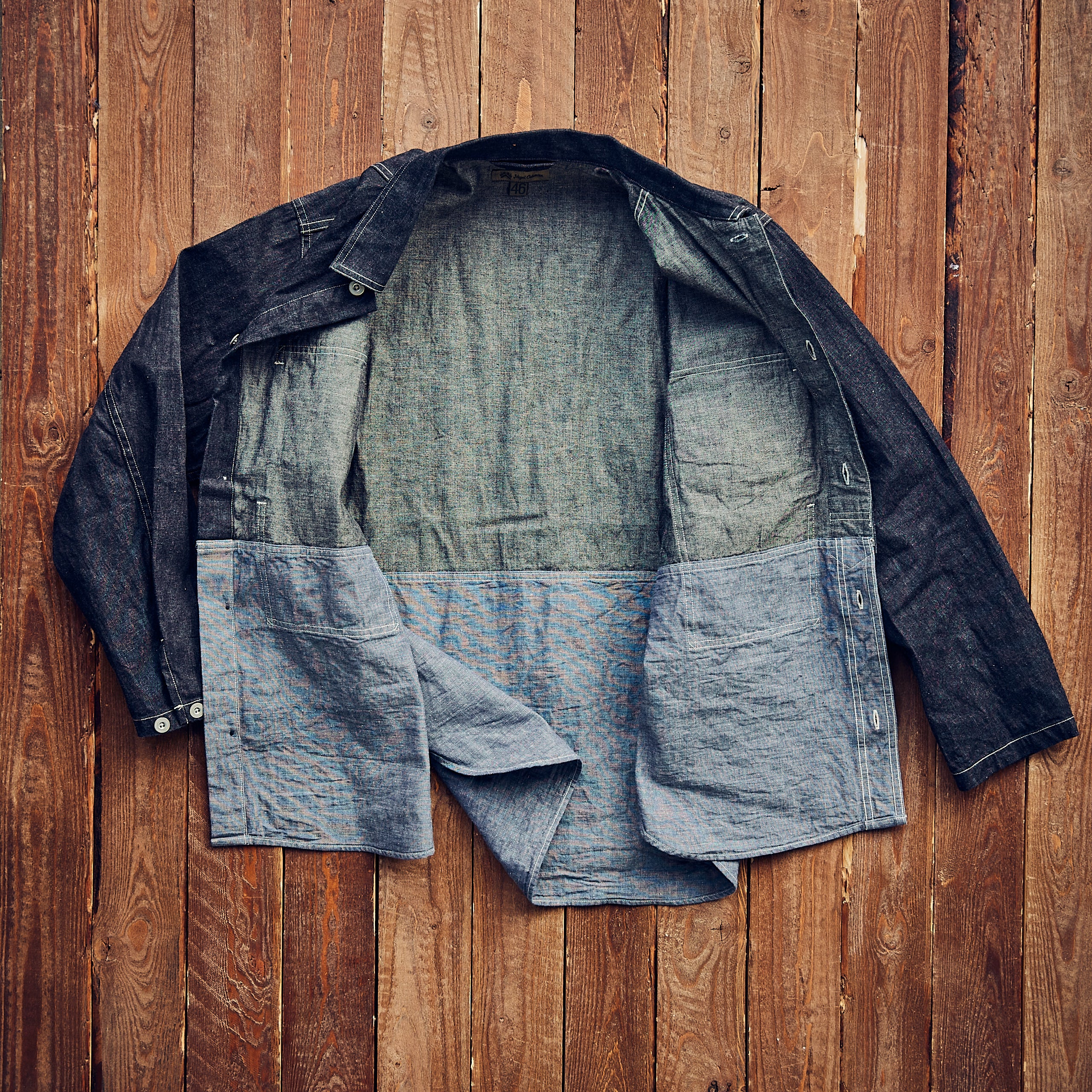 Nigel Cabourn - Utility Shirt Type 2 - Indigo two tone