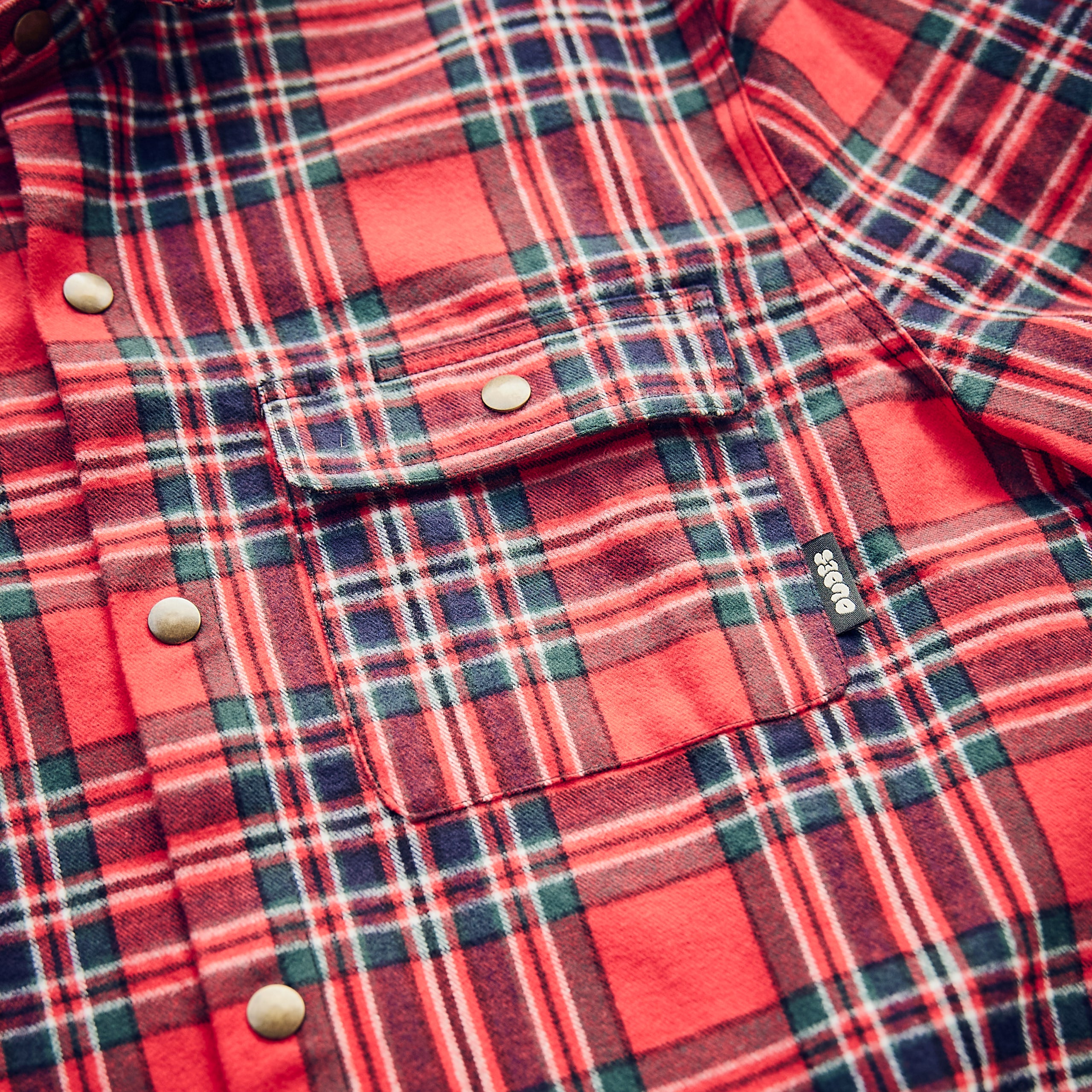 The Dudes - Chuck Flannel - Bright Red