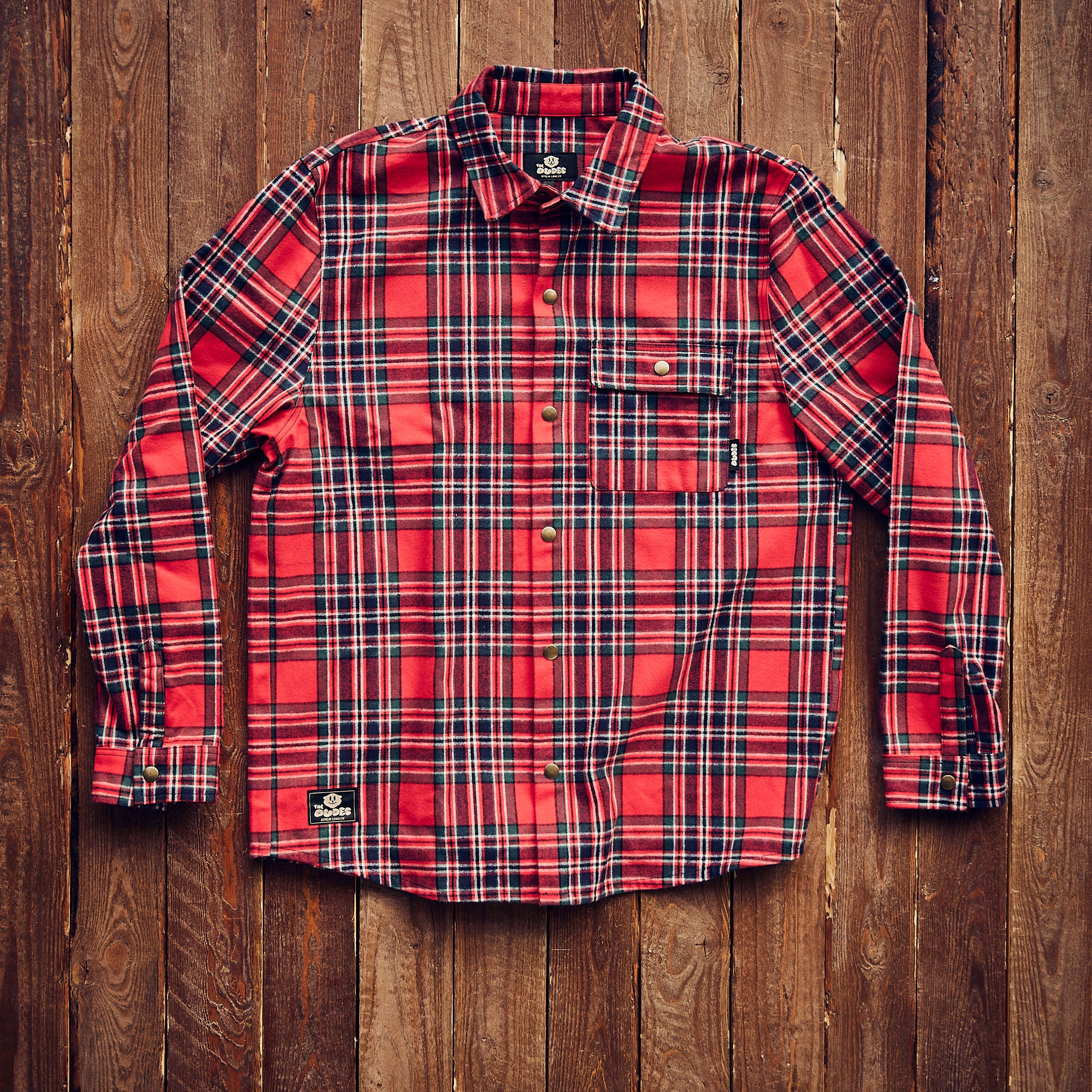 The Dudes - Chuck Flannel - Bright Red