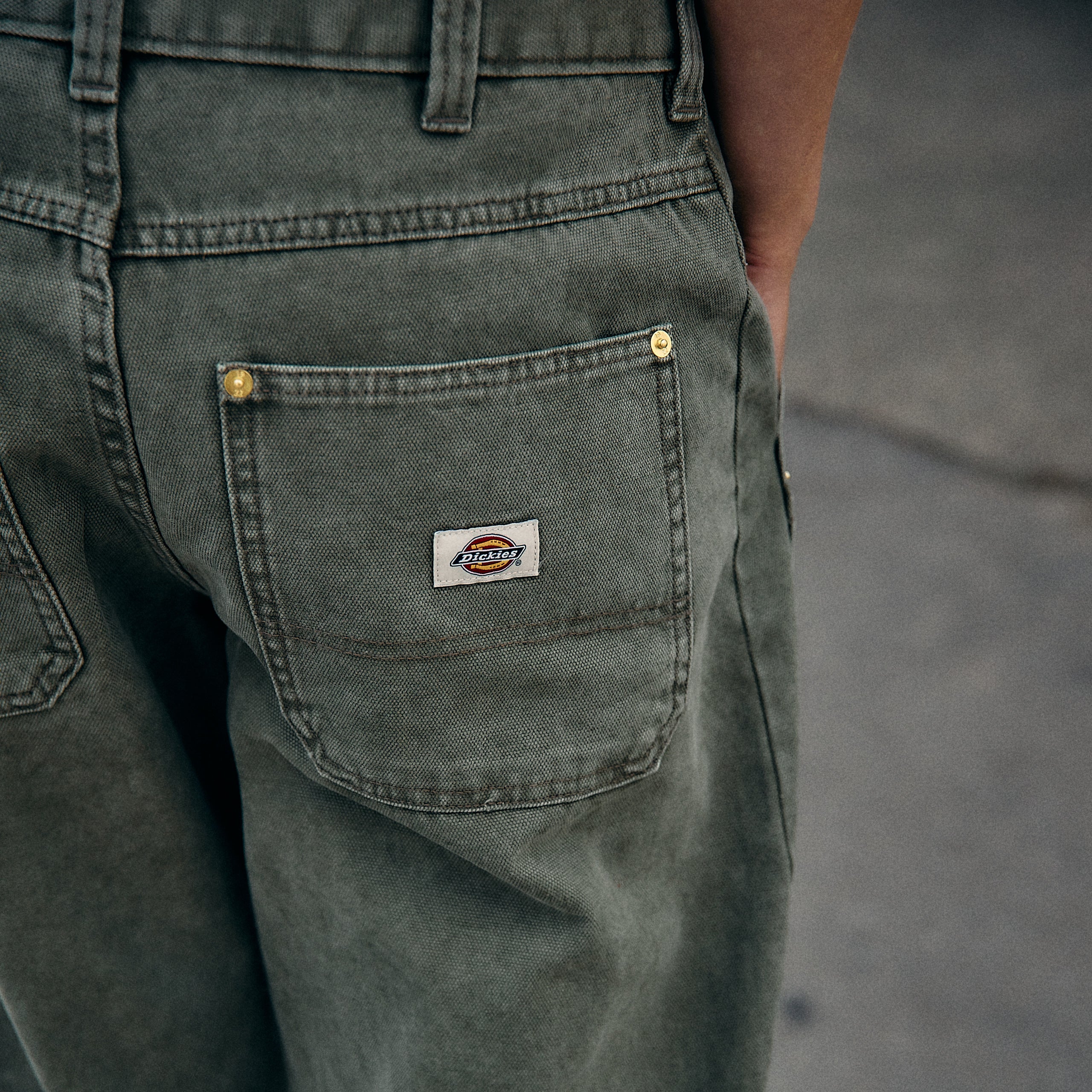 Dickies Threads - TRUCKER PANTS DOUBLE KNEE - Green