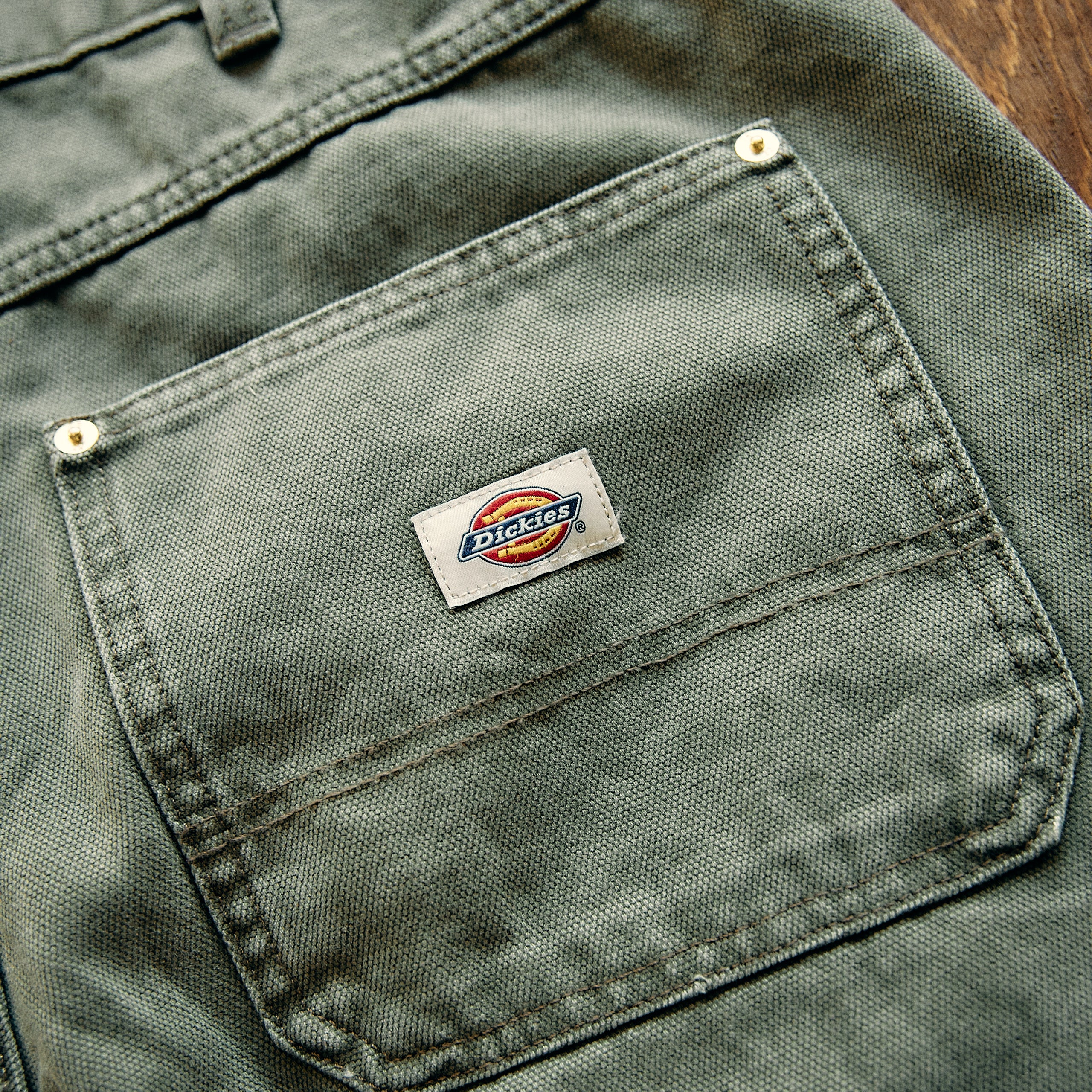 Dickies Threads - TRUCKER PANTS DOUBLE KNEE - Green