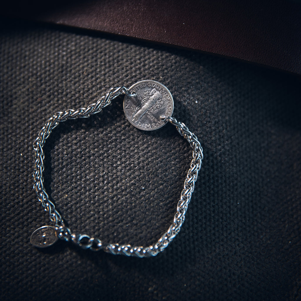 Black Pearl Creations - US Dime Silver - Armbånd
