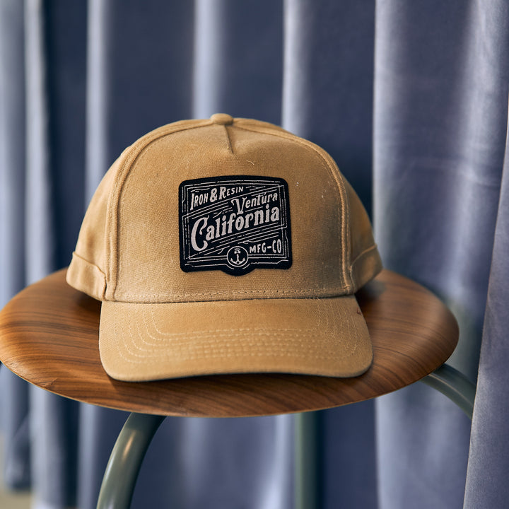 Iron & Resin - Waxed CAP - VINTAGE SIGN - Tan