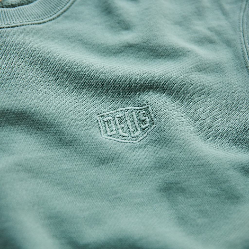 Deus Ex Machina - Shield Logo Garment Dyed Crew