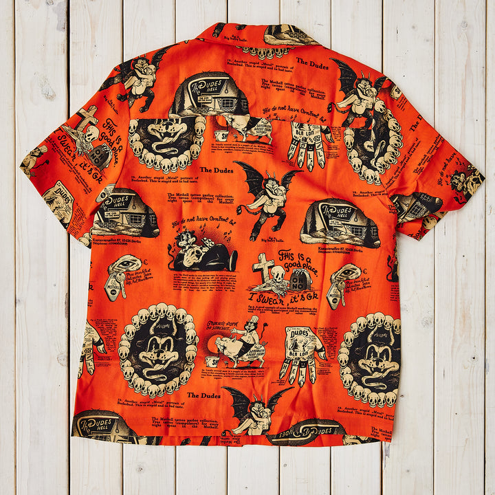 The Dudes - Hawaii Shirt - Beelzebud Red