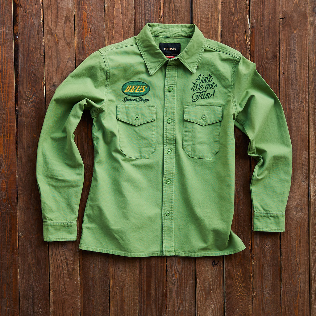 DEUS EX MACHINA - Speed Shop Shirt - Green