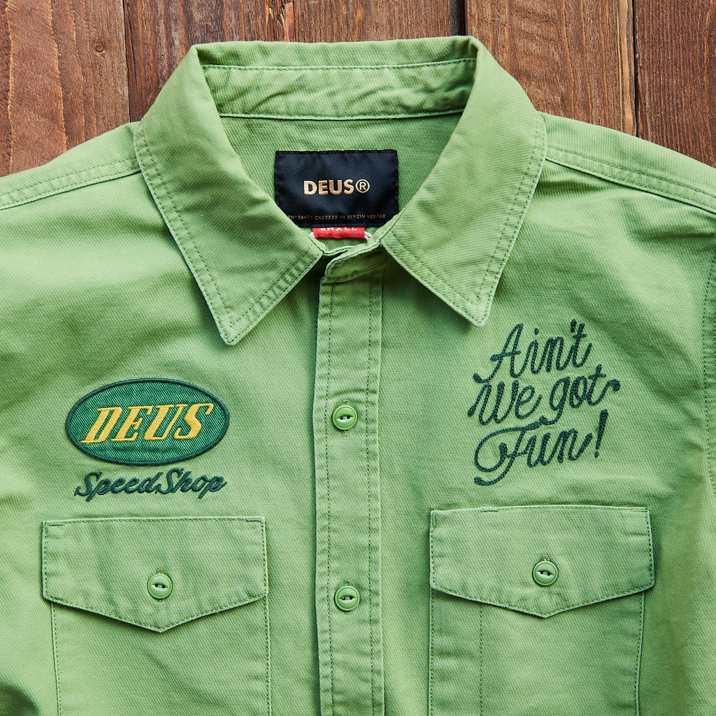 DEUS EX MACHINA - Speed Shop Shirt - Green