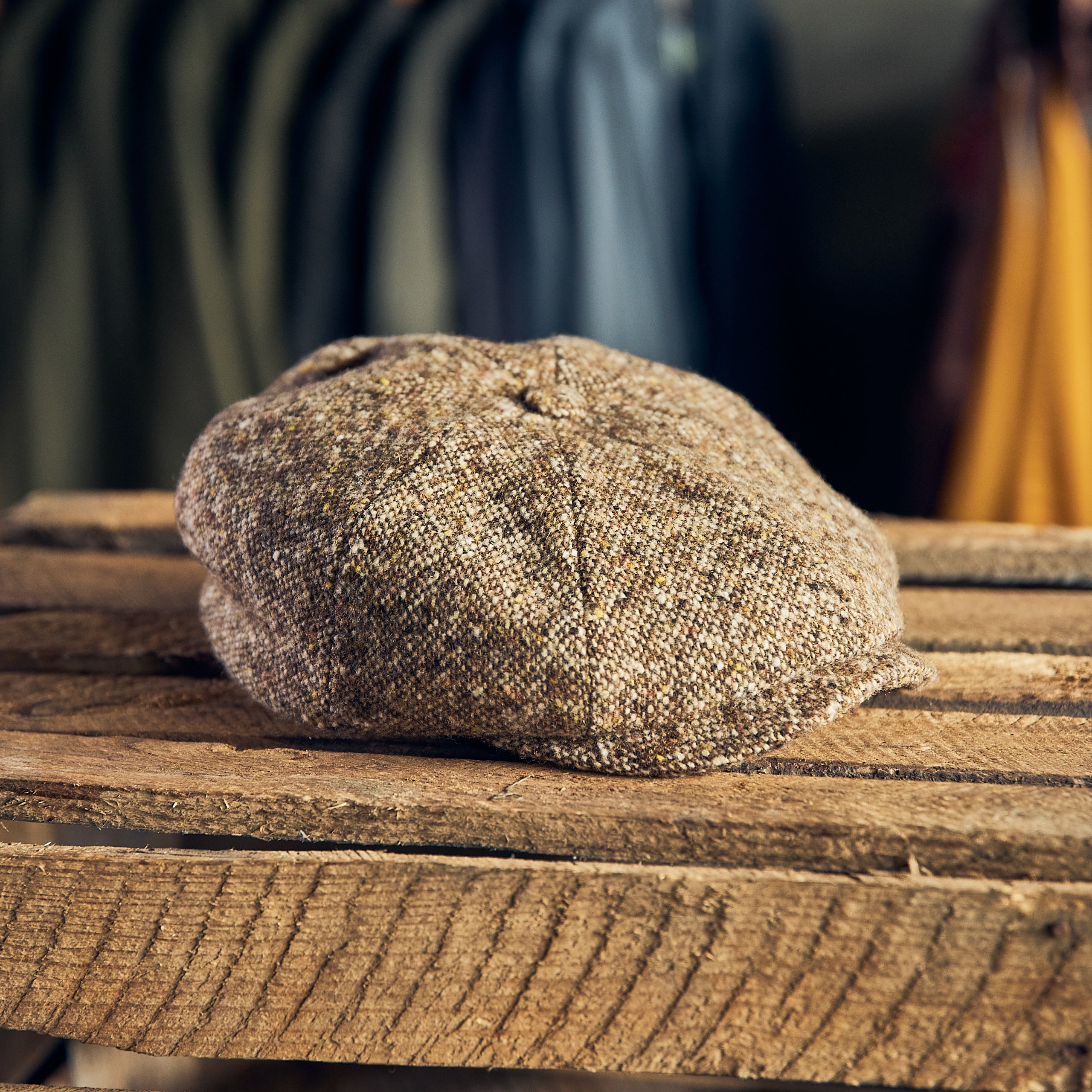 Stetson - Hatteras Herringbone Wool - Lys brun.