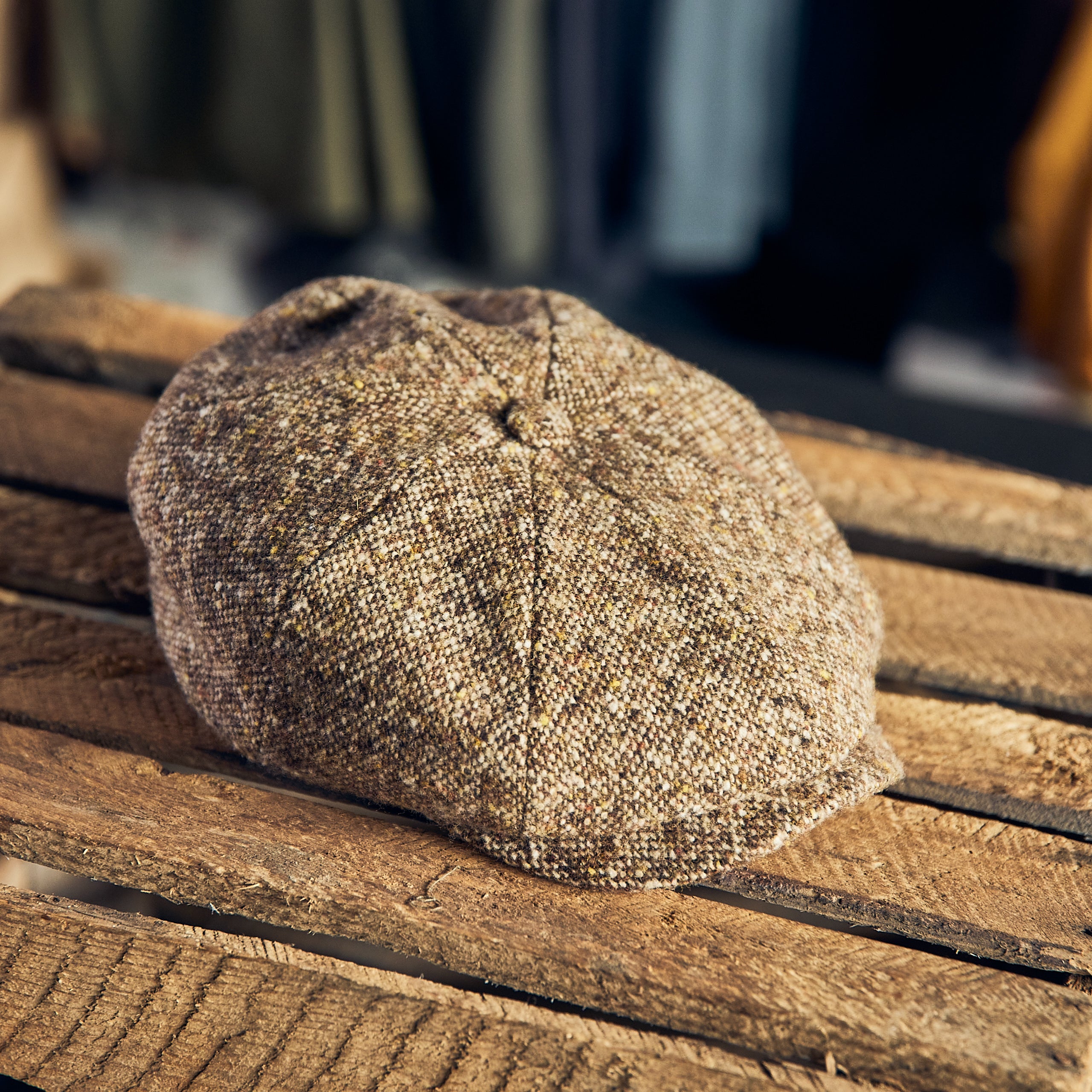 Stetson - Hatteras Herringbone Wool - Lys brun.