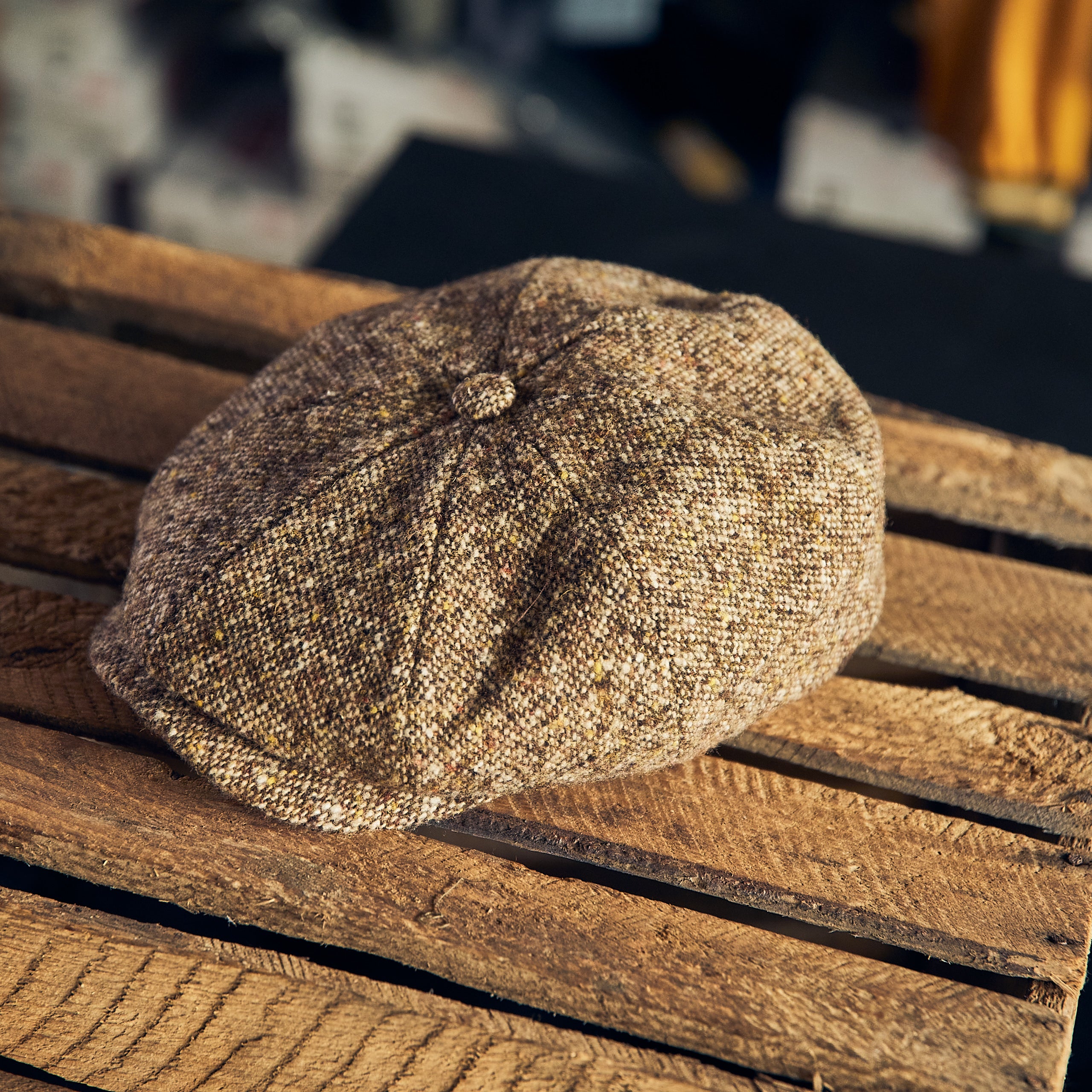 Stetson - Hatteras Herringbone Wool - Lys brun.