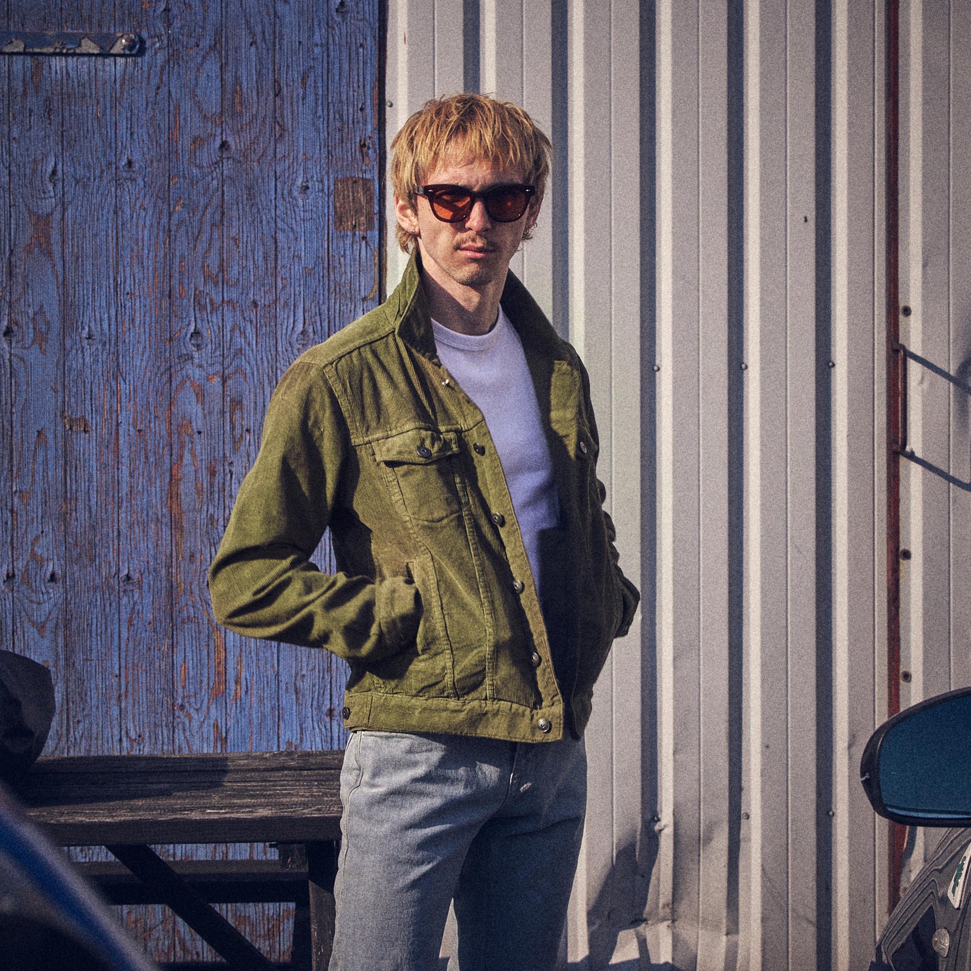 Iron & Resin -- Corduroy Rambler Jacket - Grøn