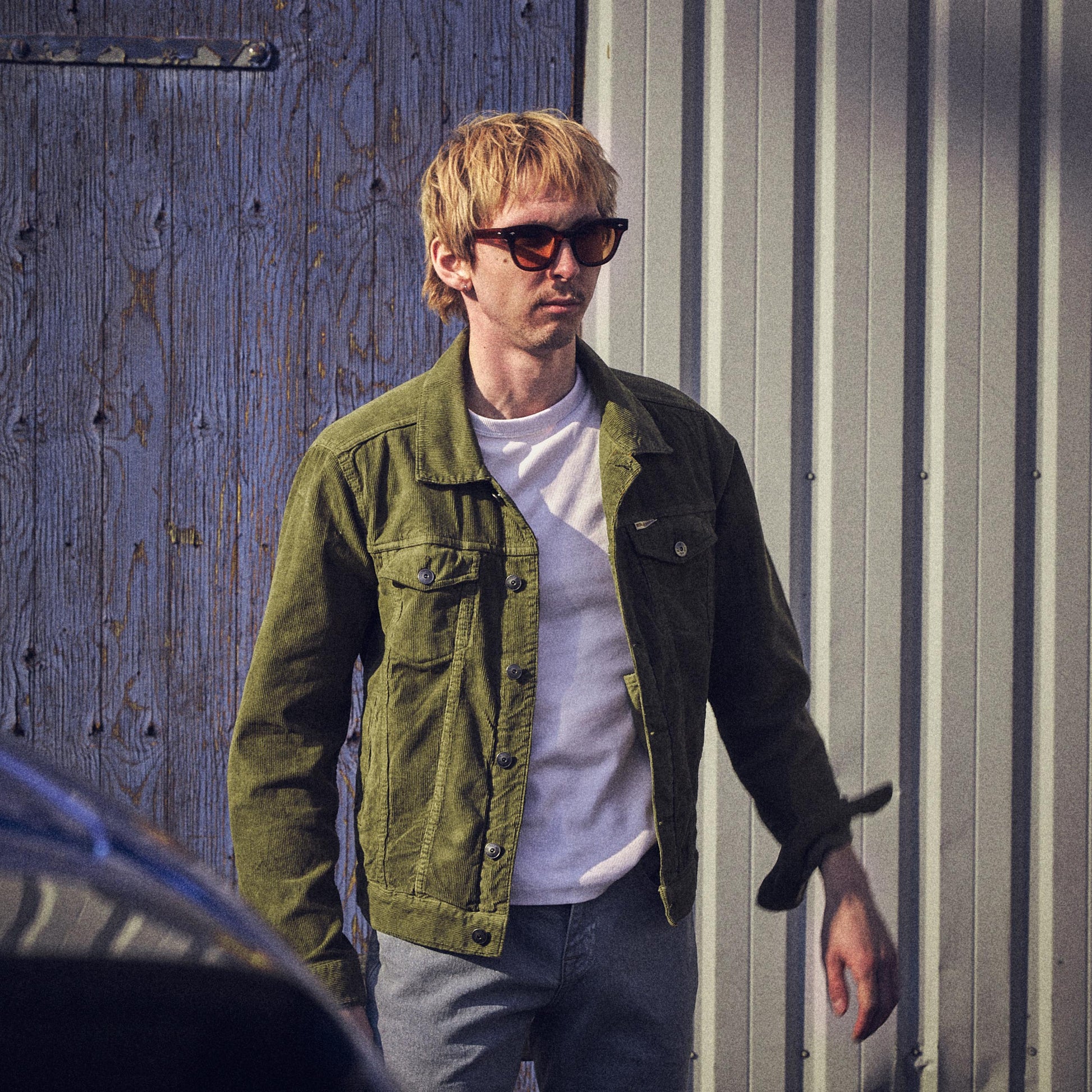Iron & Resin -- Corduroy Rambler Jacket - Grøn